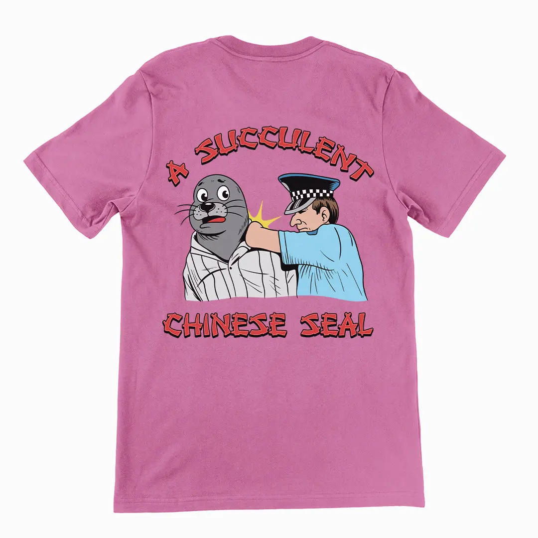 A succulent Chinese Seal T-Shirt (backprint) - Image 2
