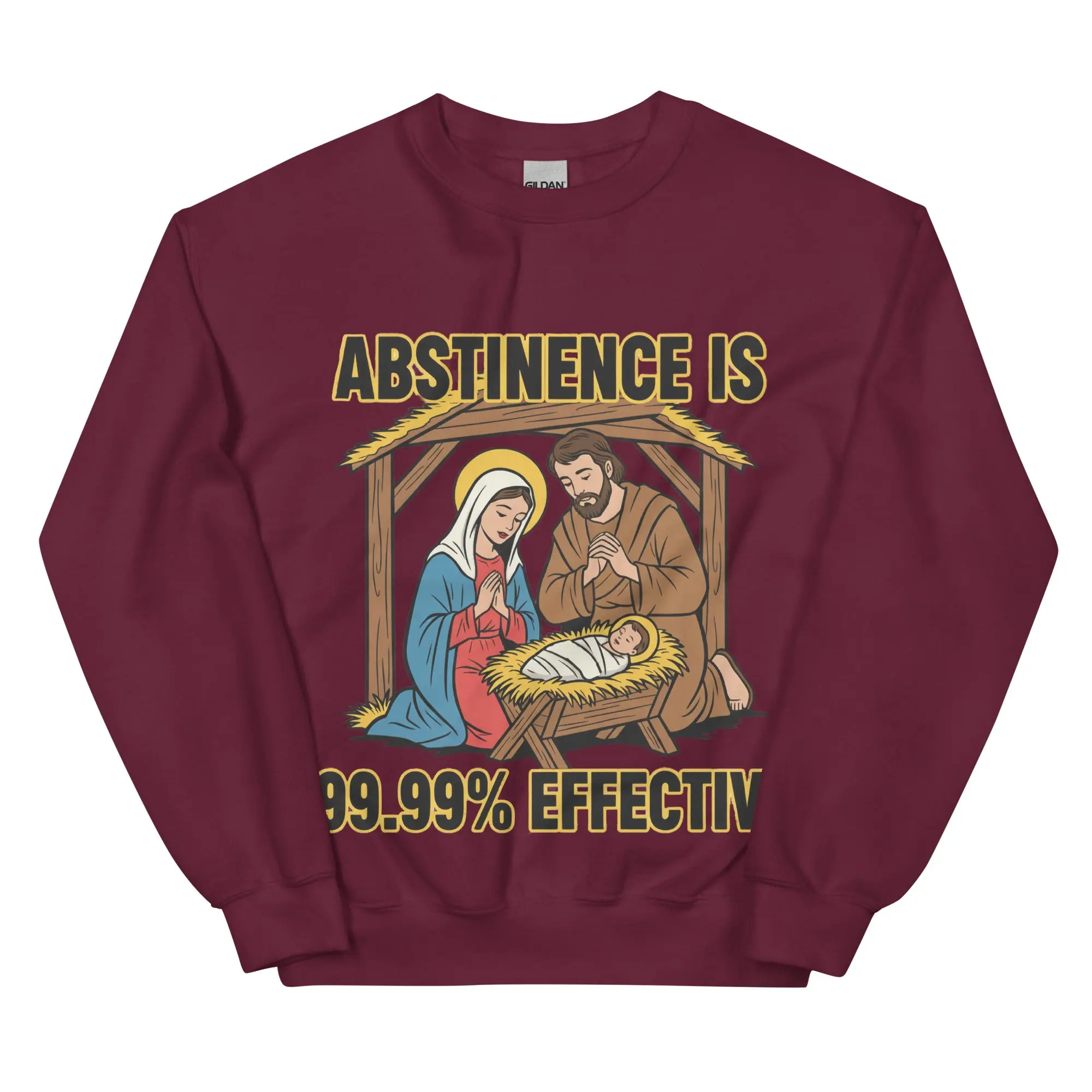 Abstinence is 99.99% effective sweatshirt - Image 5