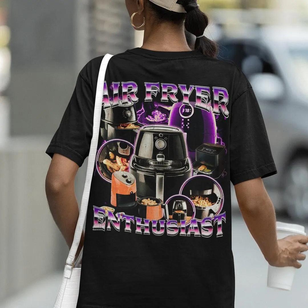Air Fryer Enthusiast t-shirt (backprint) - Image 7