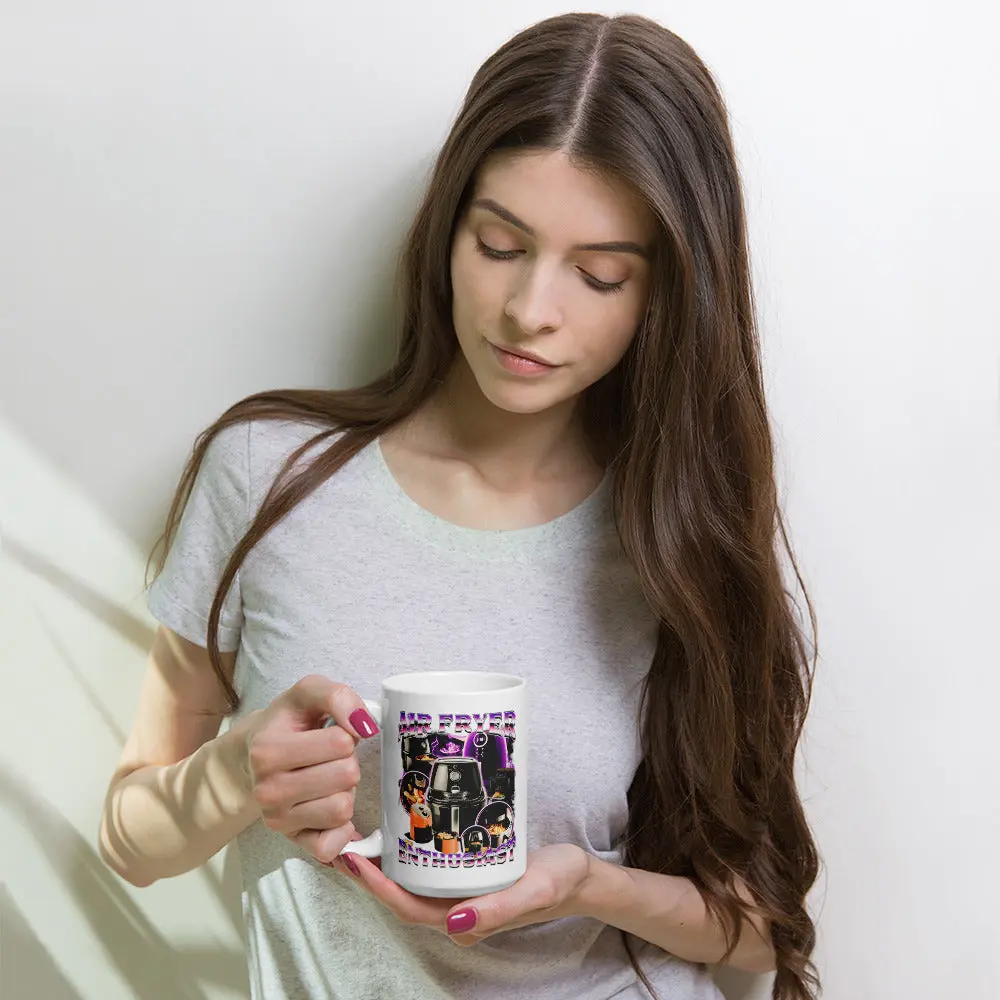 Air Fryer Enthusiast White glossy mug - Image 5