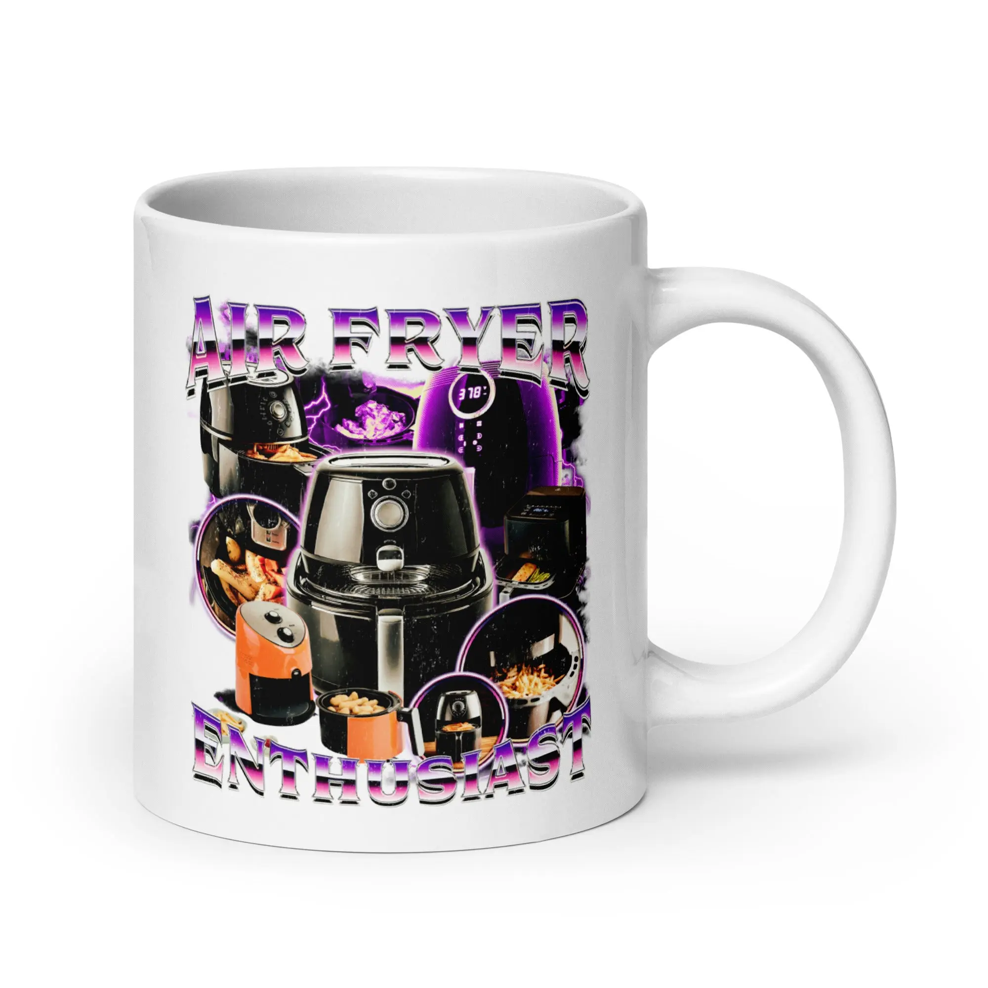 Air Fryer Enthusiast White glossy mug - Image 6