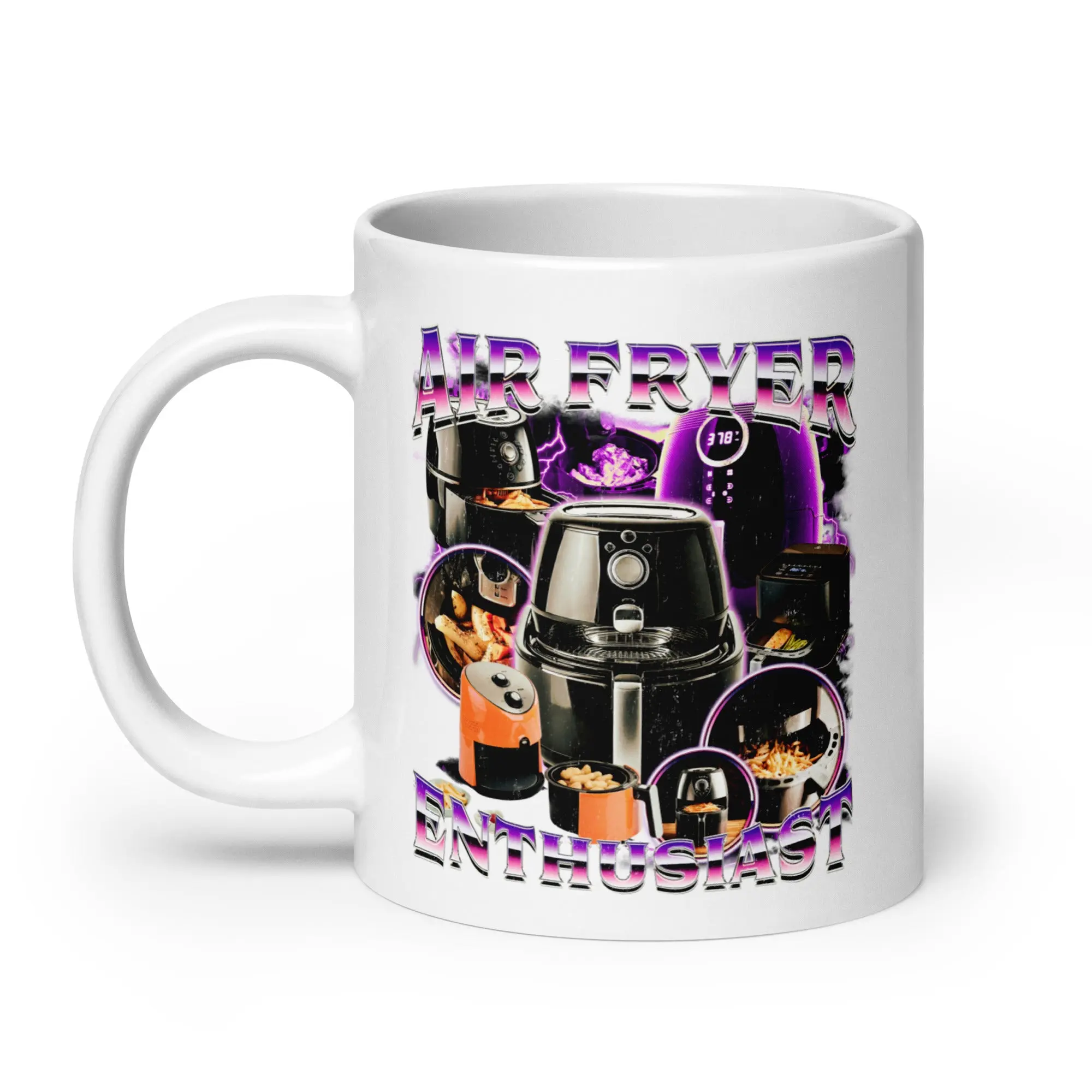 Air Fryer Enthusiast White glossy mug - Image 7