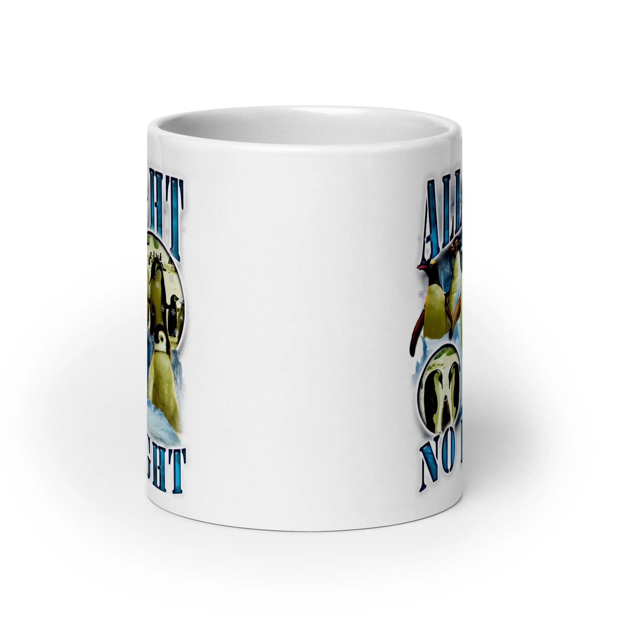 All Fight No Flight White glossy mug - Image 10