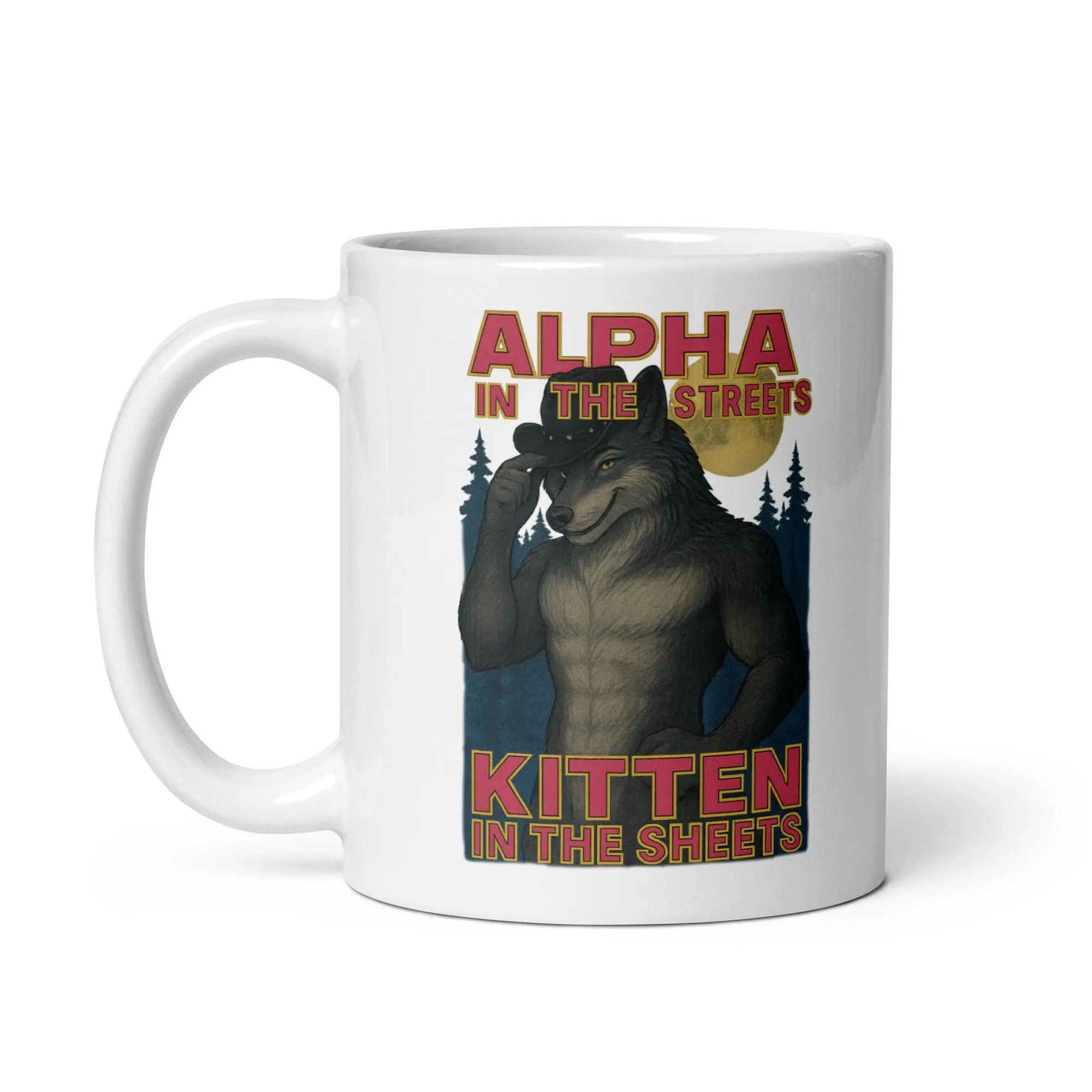 Alpha in the Streets Kitten in the Sheets White glossy mug - Image 3