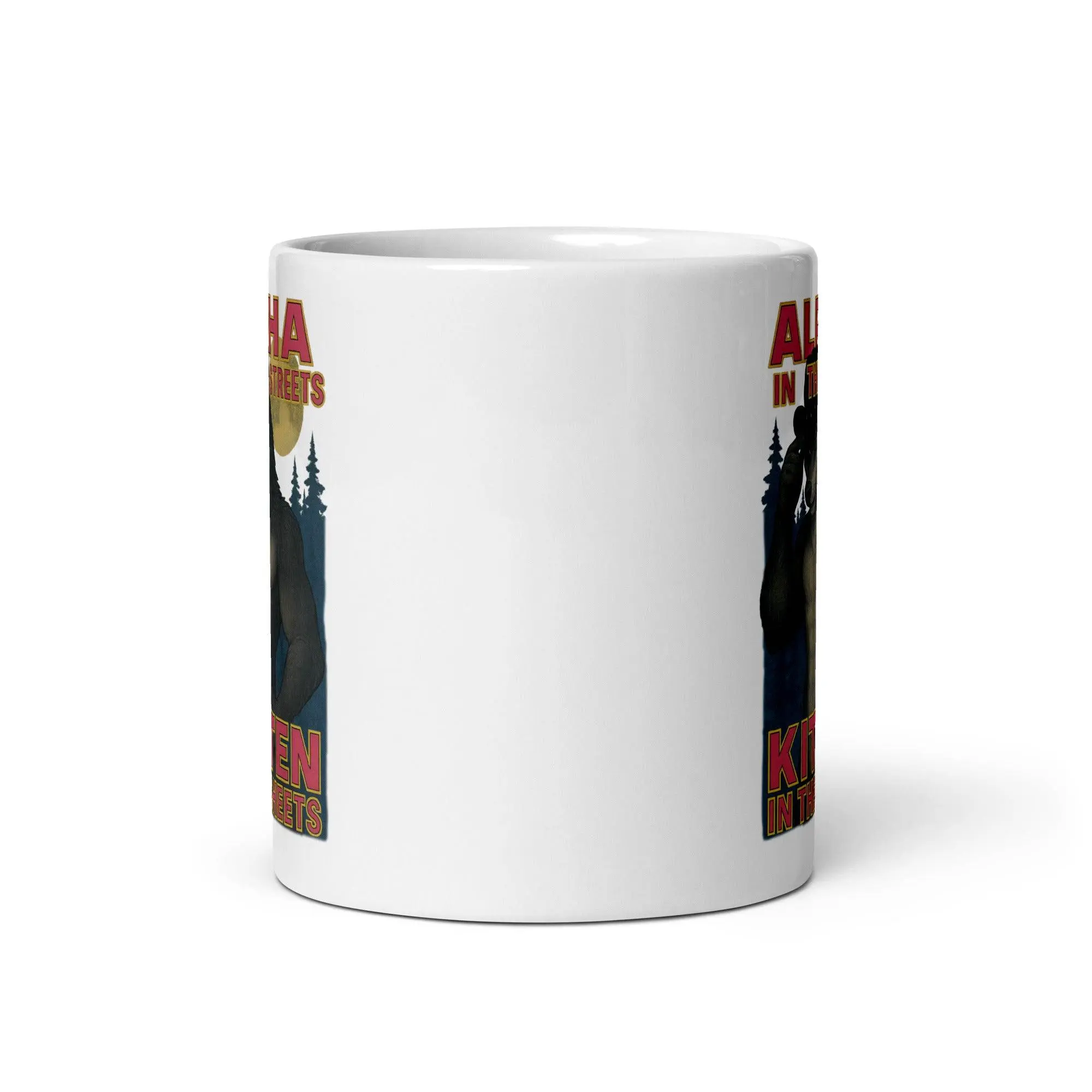 Alpha in the Streets Kitten in the Sheets White glossy mug - Image 4
