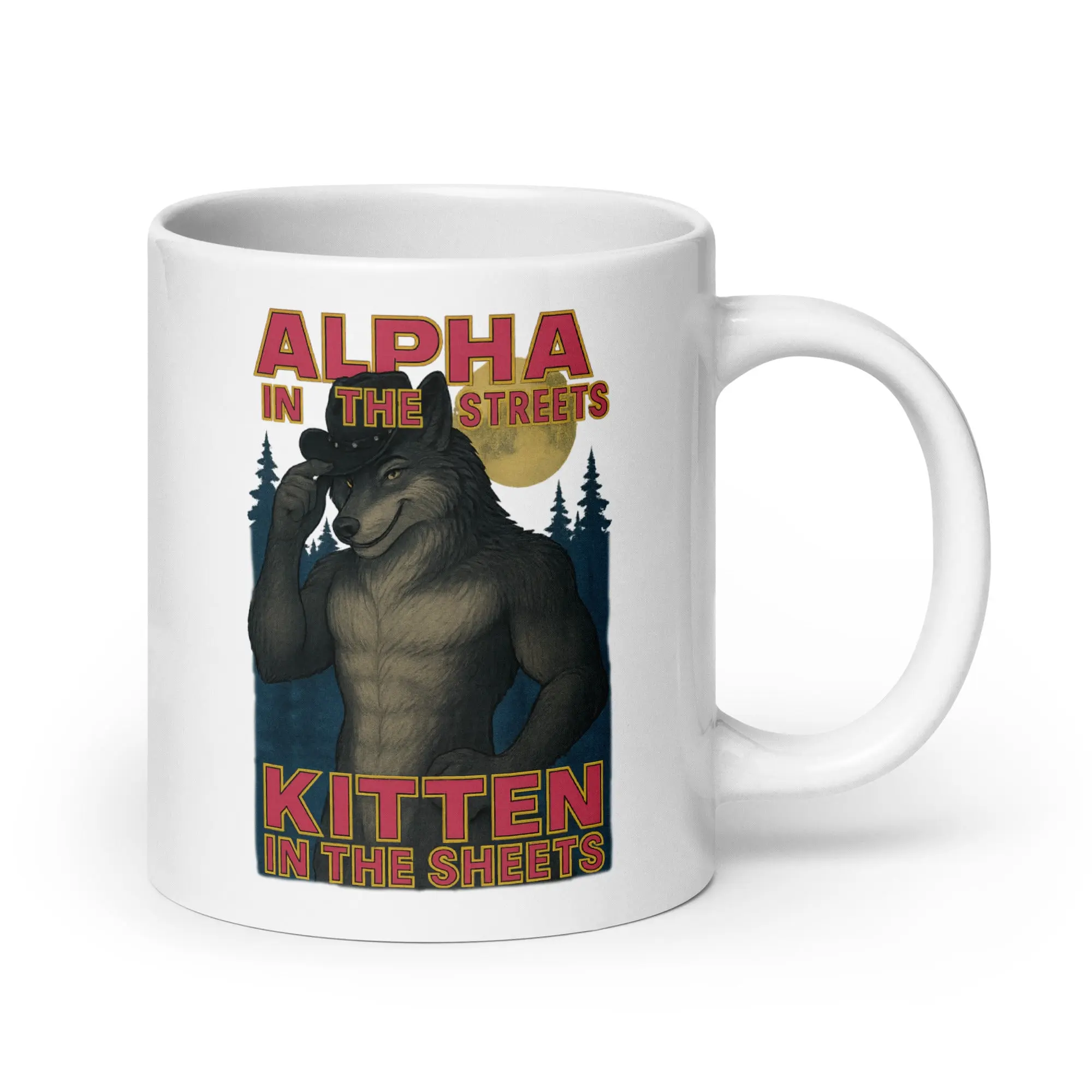 Alpha in the Streets Kitten in the Sheets White glossy mug - Image 6