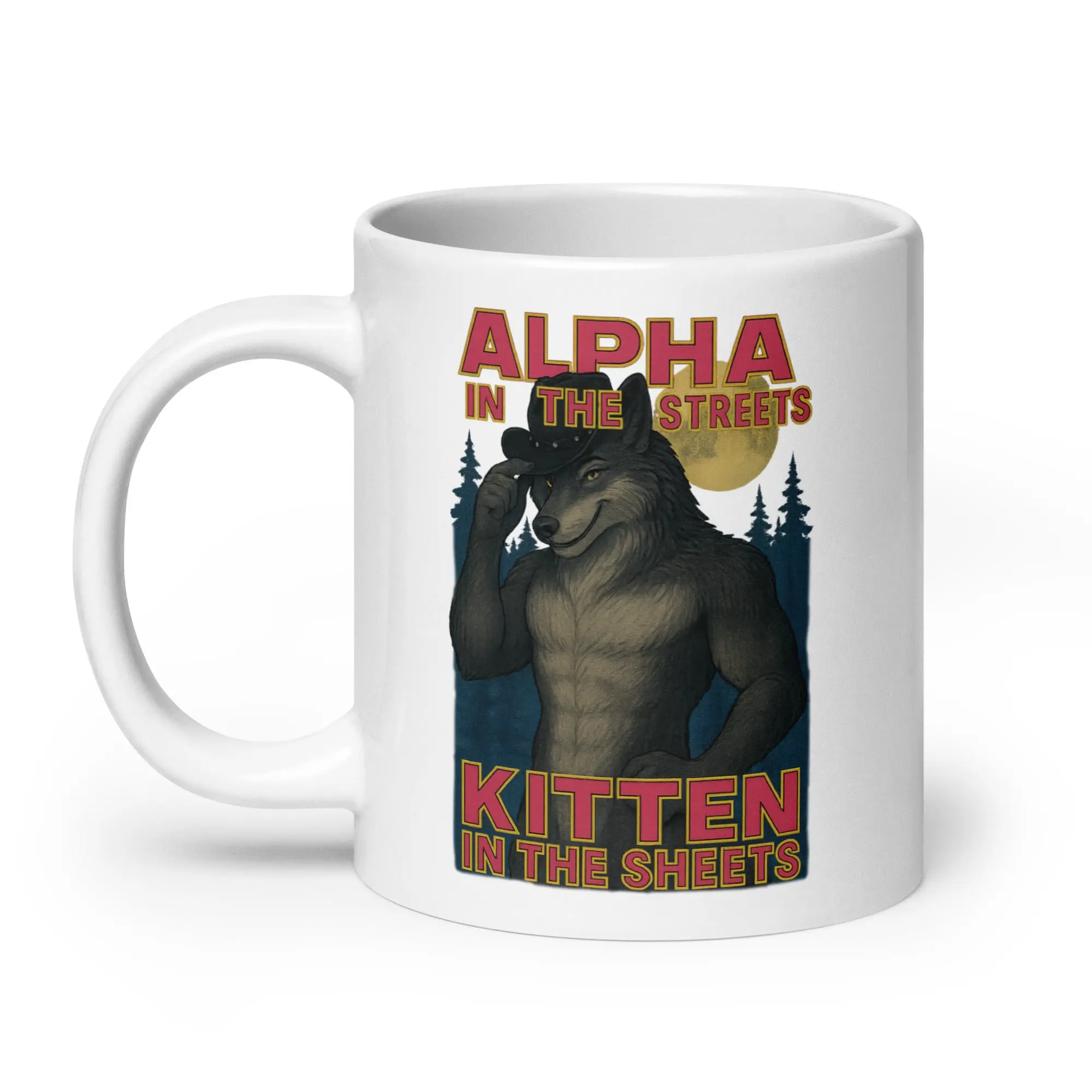 Alpha in the Streets Kitten in the Sheets White glossy mug - Image 7