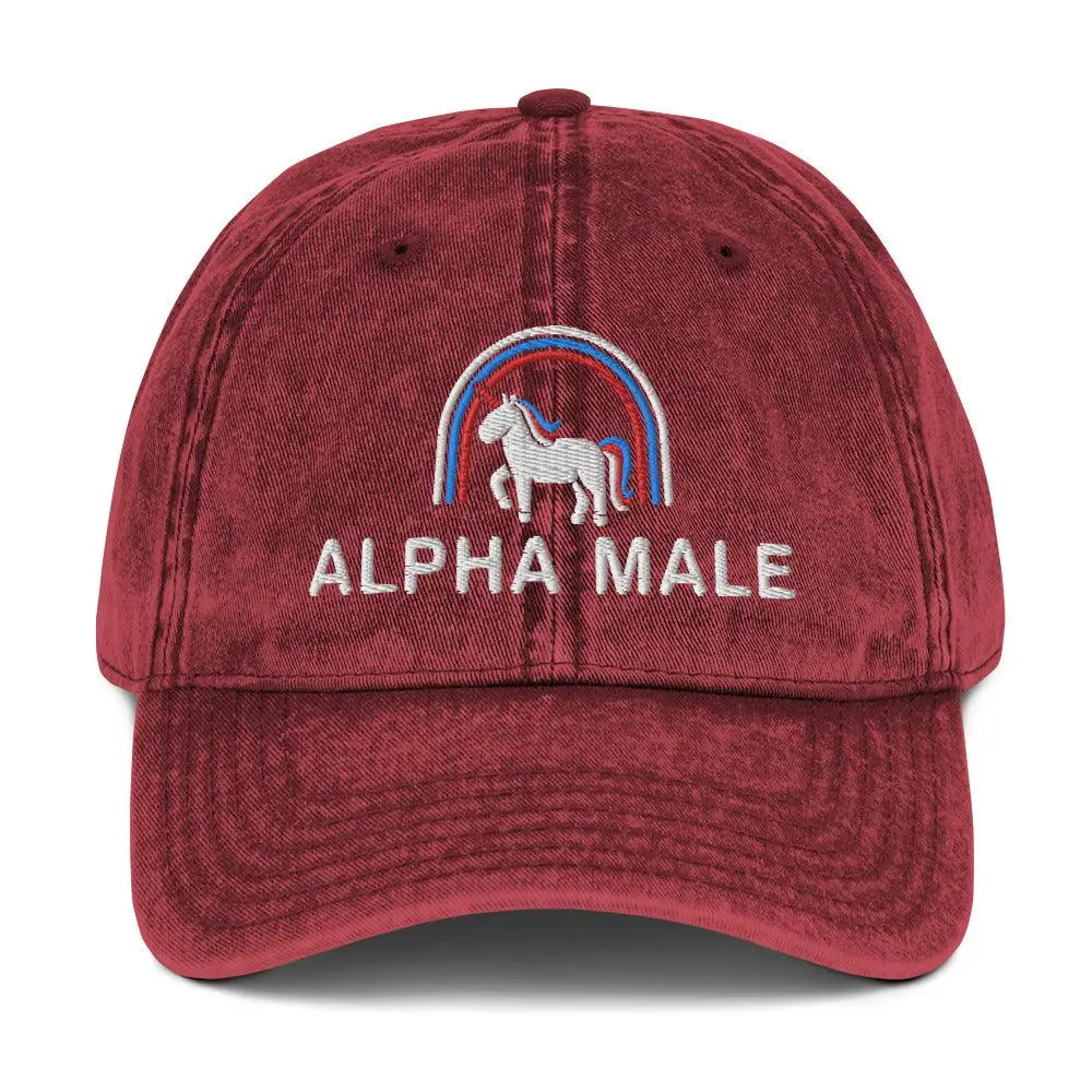 Alpha Male Vintage Cotton Twill Cap - Image 8