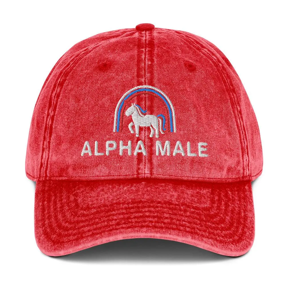 Alpha Male Vintage Cotton Twill Cap - Image 9