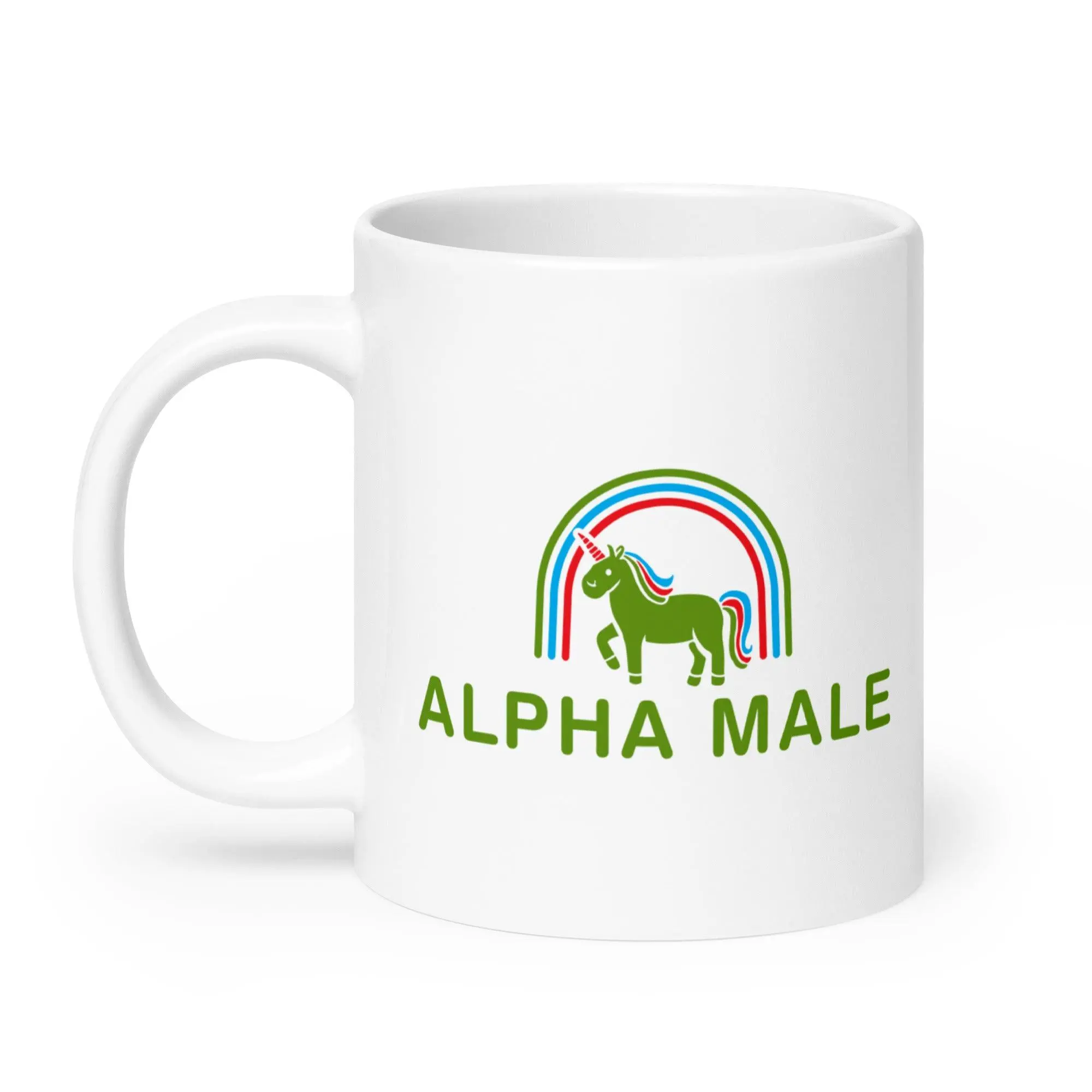 Alpha Male White glossy mug - Image 10