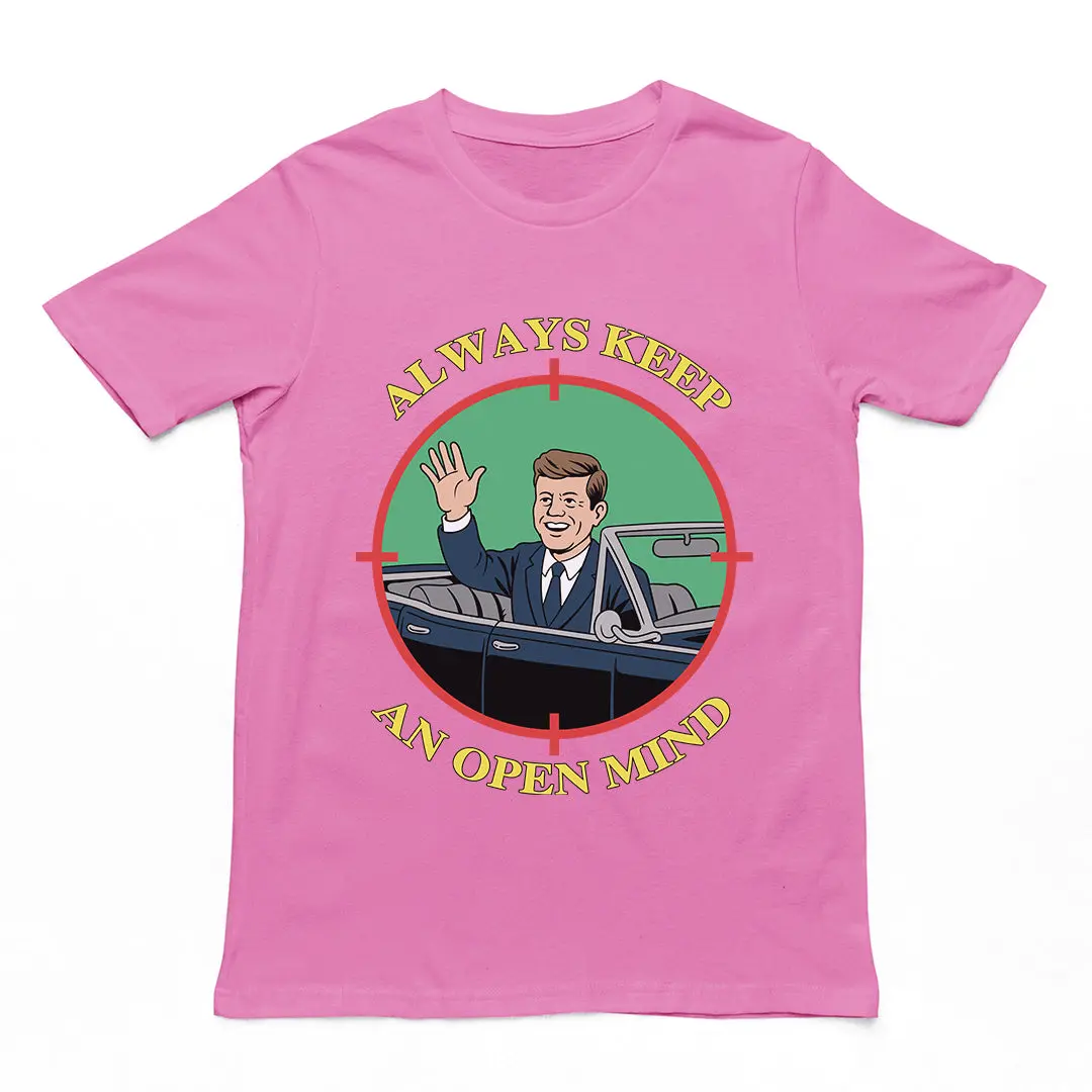 Always Keep an open mind JFK T-Shirt - Image 2