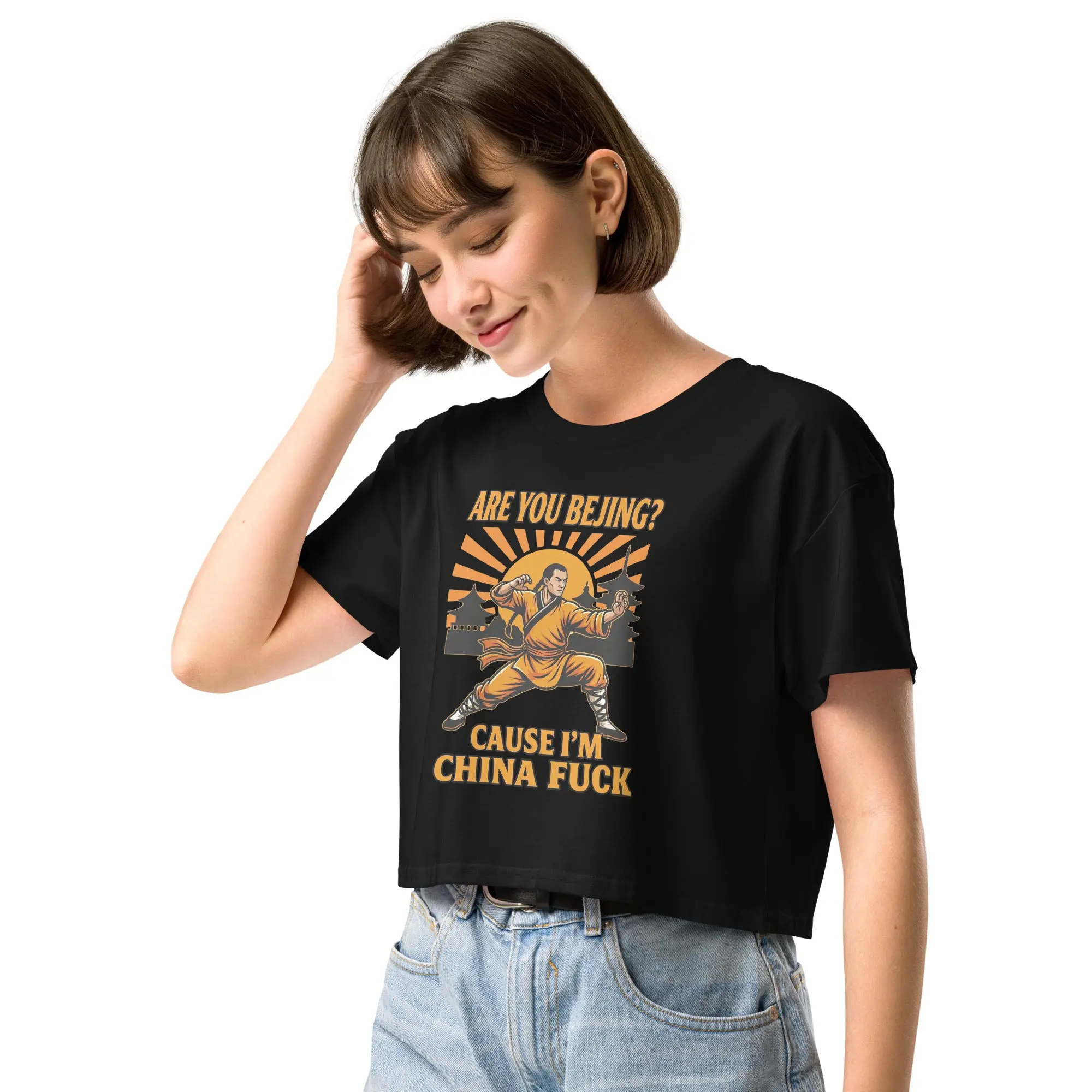 Are you Bejin cause I'm China fuck crop top - Image 6