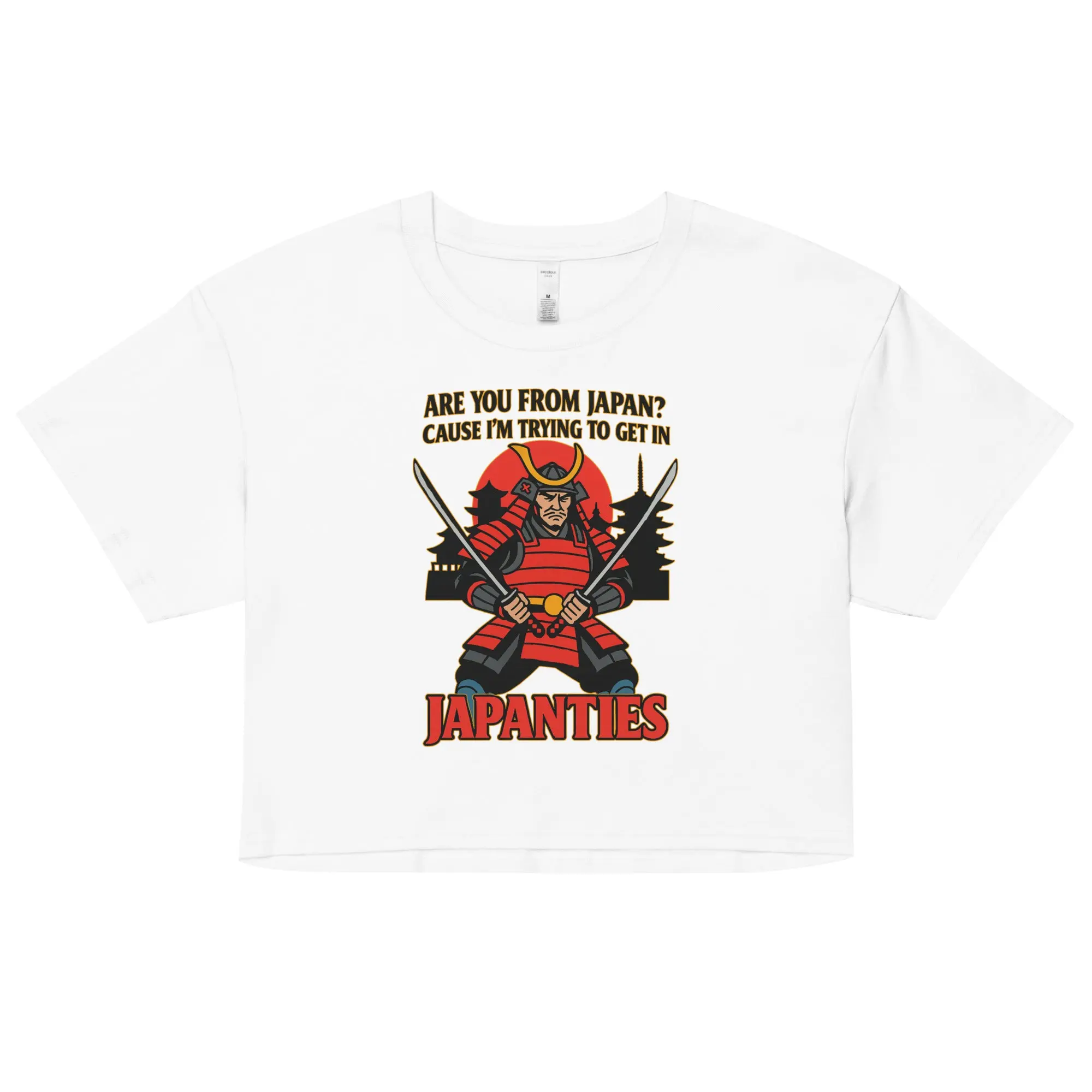 Are you from Japan_ Cause I'm trying to get in Japanties Women’s crop top - Image 5