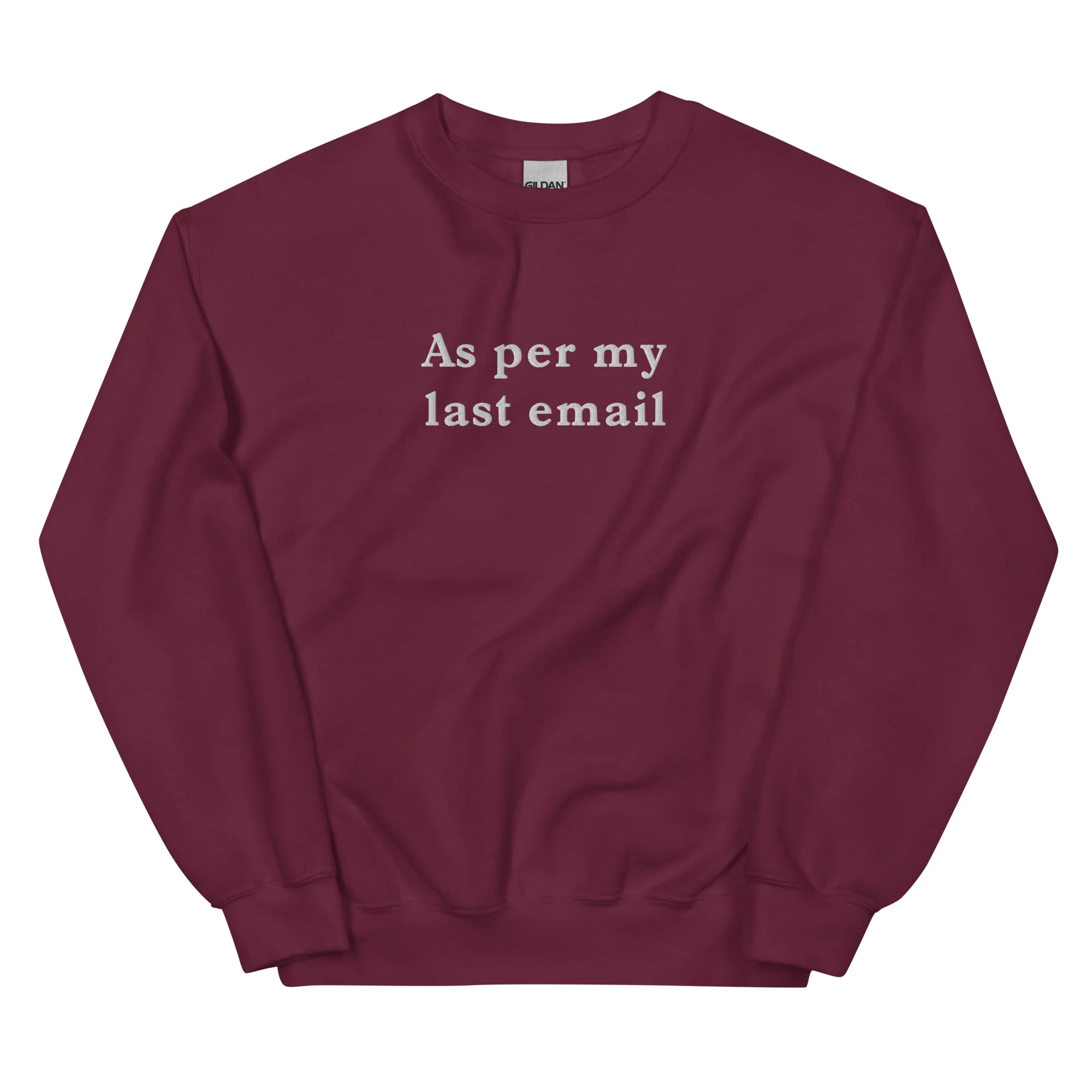 As per my last email (embroidered) sweatshirt - Image 5