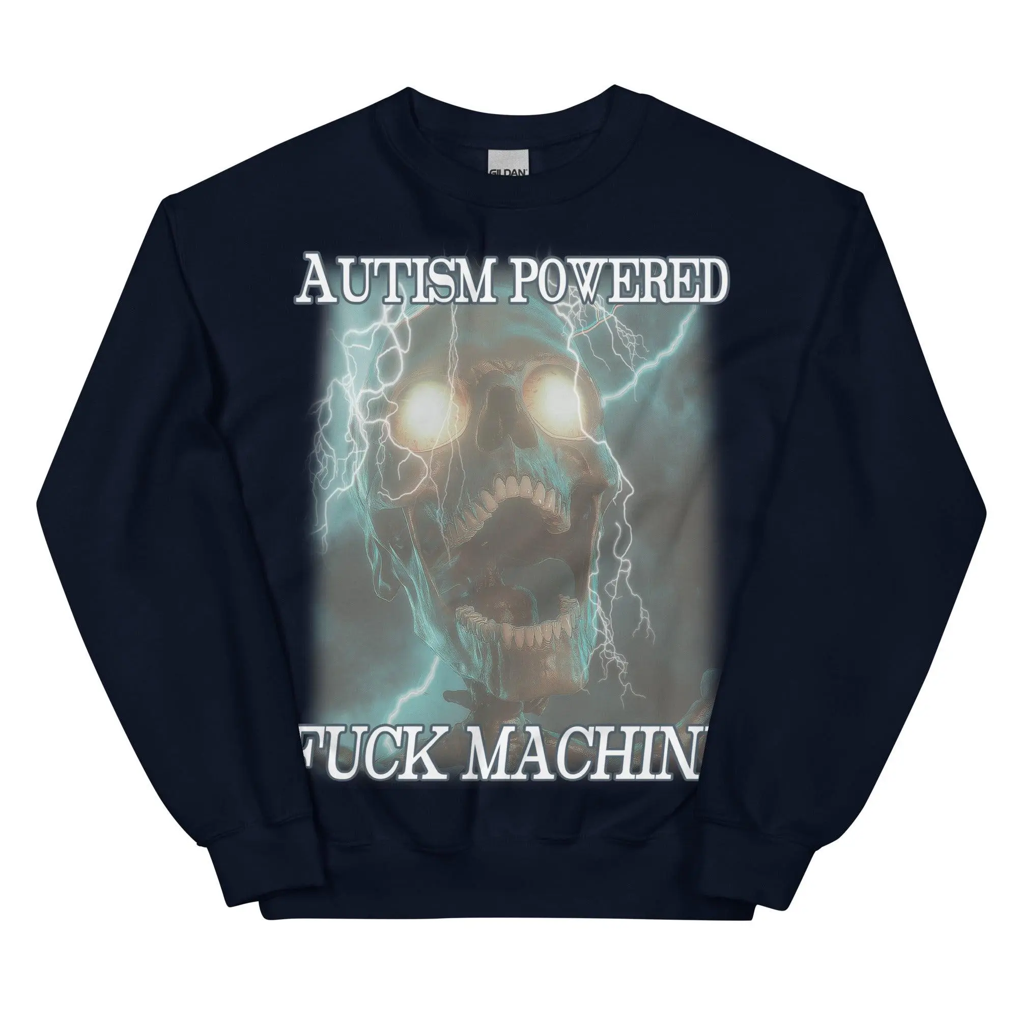 Autism Powered Fuck Machine Sweatshirt - Image 2