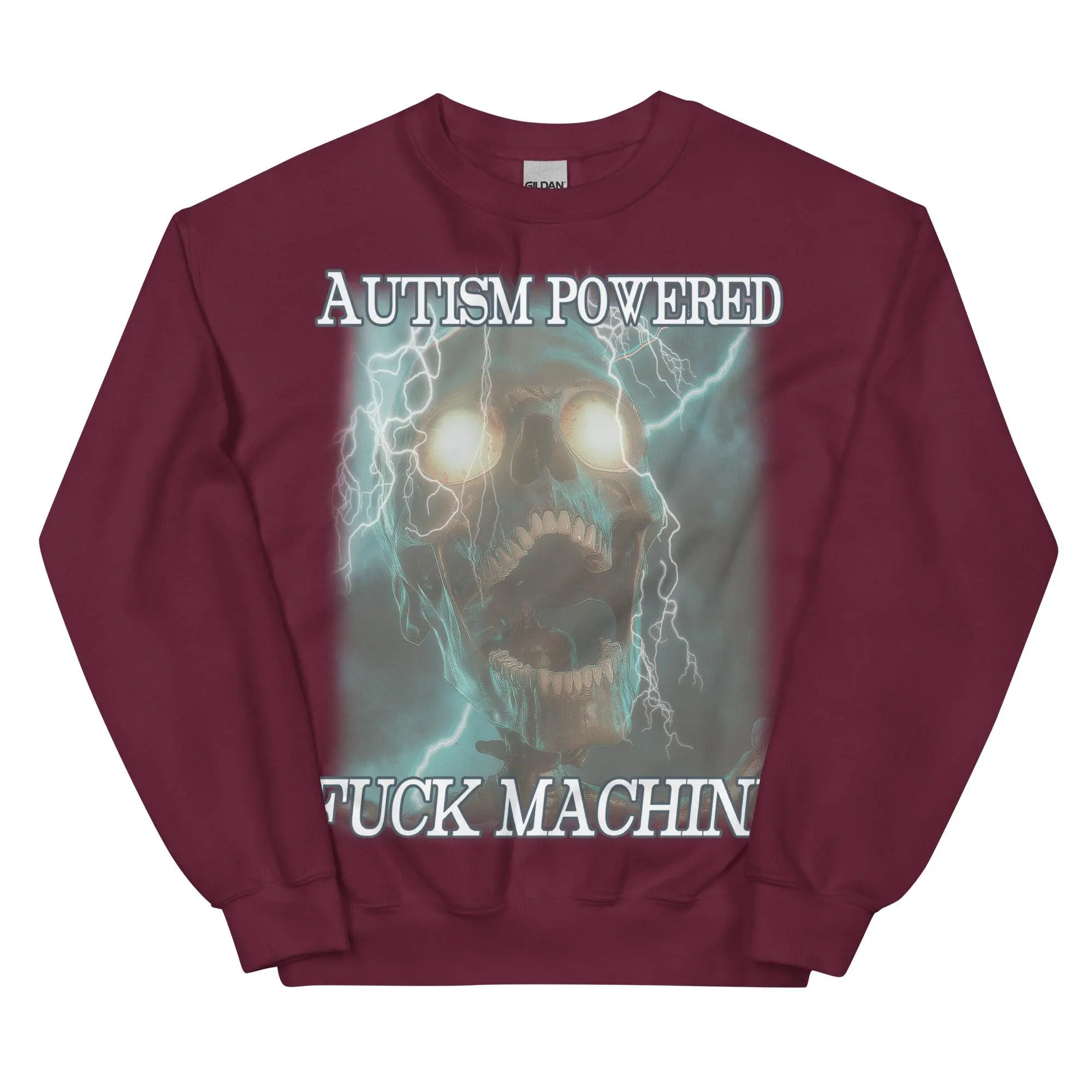 Autism Powered Fuck Machine Sweatshirt - Image 4