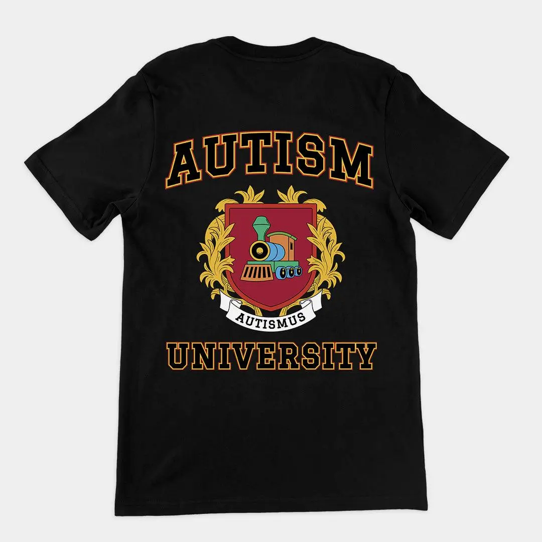 Autism University t-shirt (backprint) - Image 2