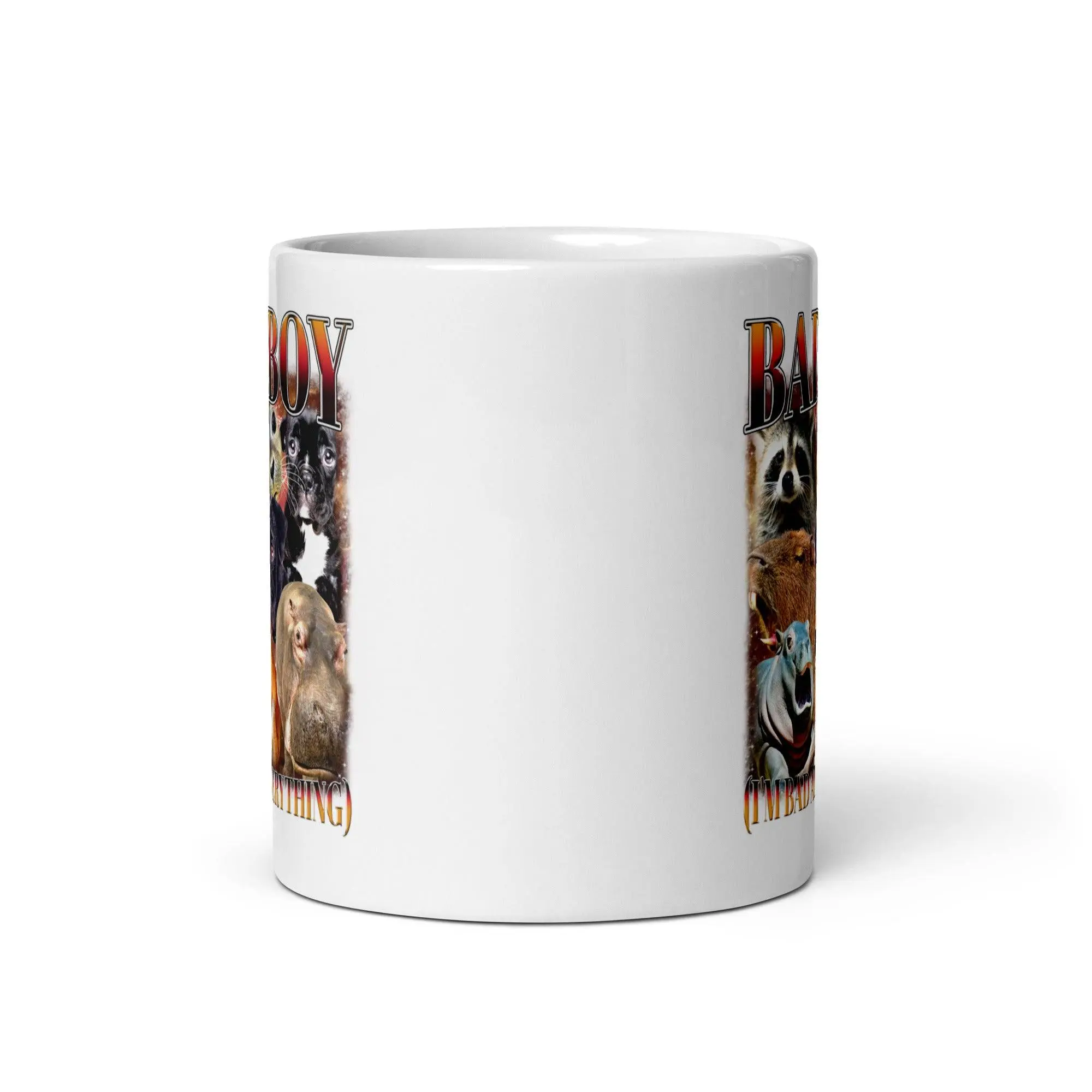 Bad Boy (I'm Bad at Everything) White glossy mug - Image 4