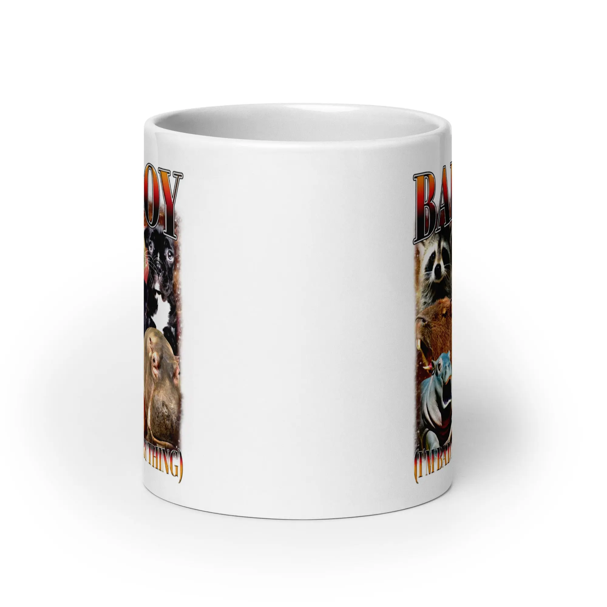 Bad Boy (I'm Bad at Everything) White glossy mug - Image 8