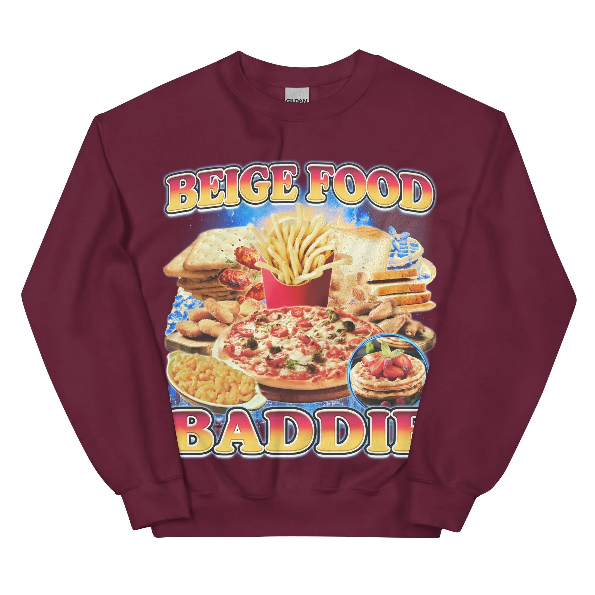 Beige Food Baddie sweatshirt - Image 4