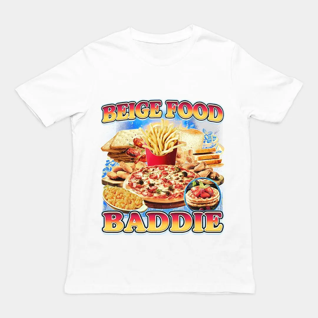 Beige Food Baddie T-Shirt - Image 6