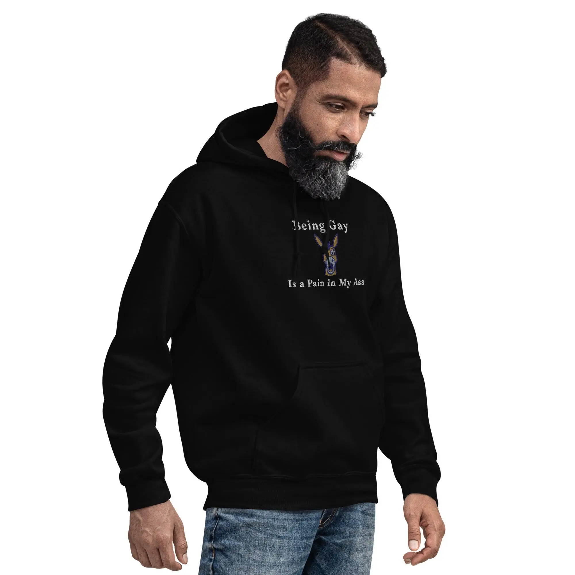 Being Gay is a Pain in my ass (embroidered) Hoodie - Image 8