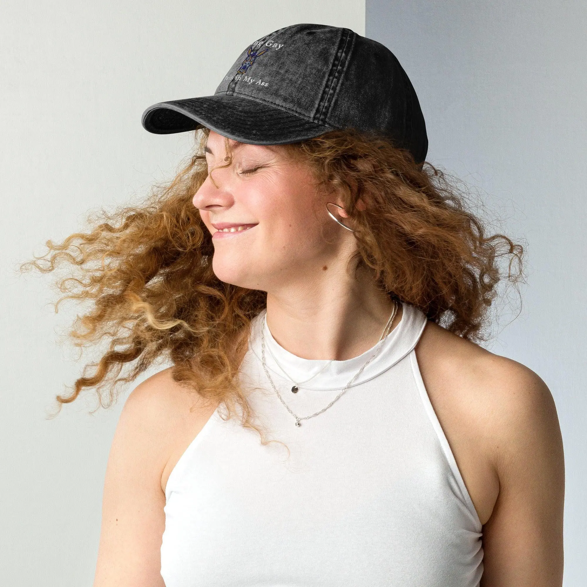 Being Gay is a Pain in my ass Vintage Cotton Twill Cap - Image 2