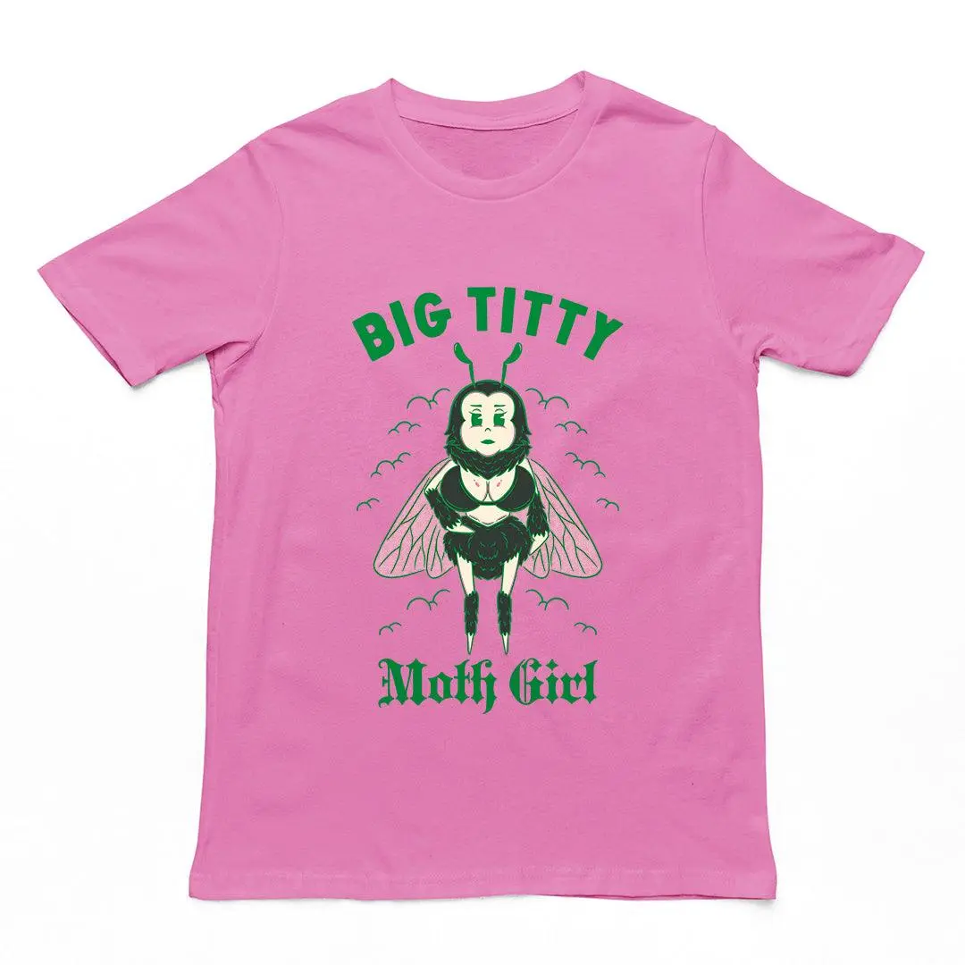 Big Titty Moth Girl t-shirt - Image 5