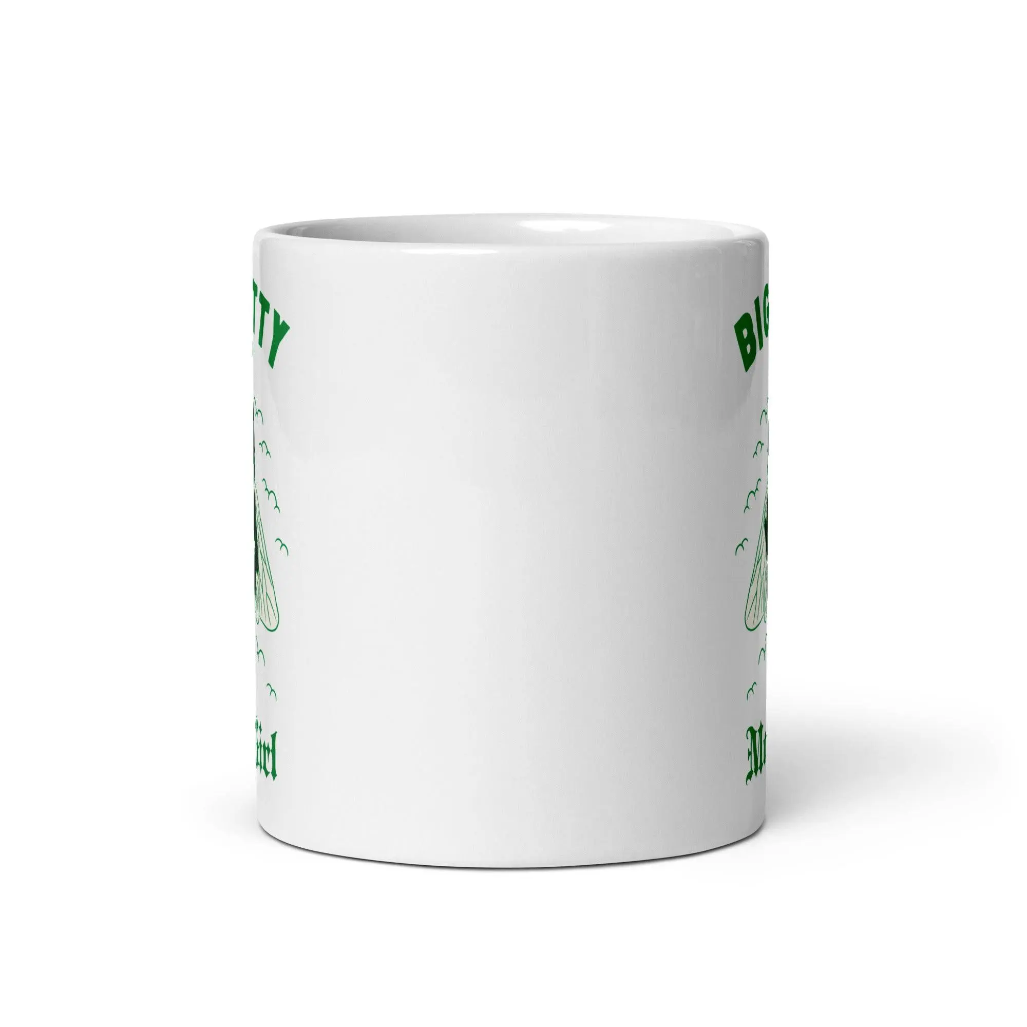 Big Titty Moth Girl White glossy mug - Image 5