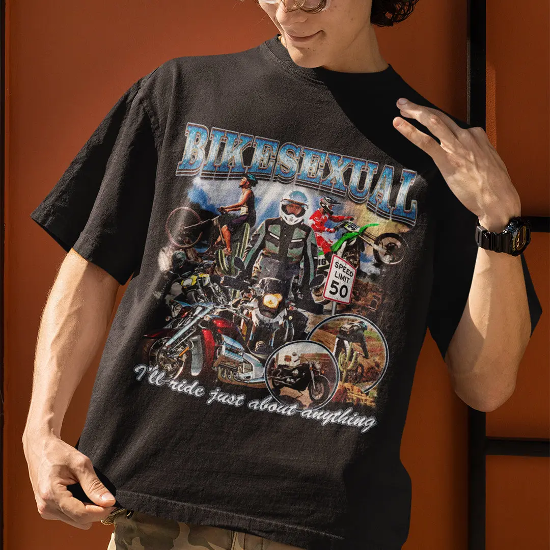 Bikesexual (I'll ride just about anything) T-Shirt - Image 7