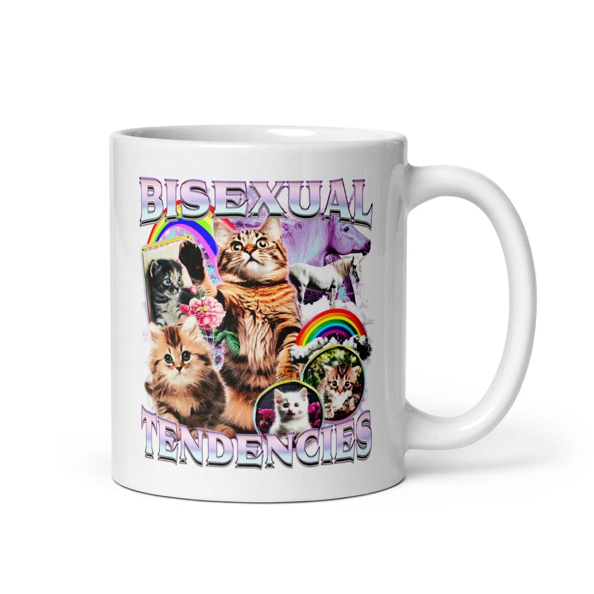 Bisexual Tendencies White glossy mug