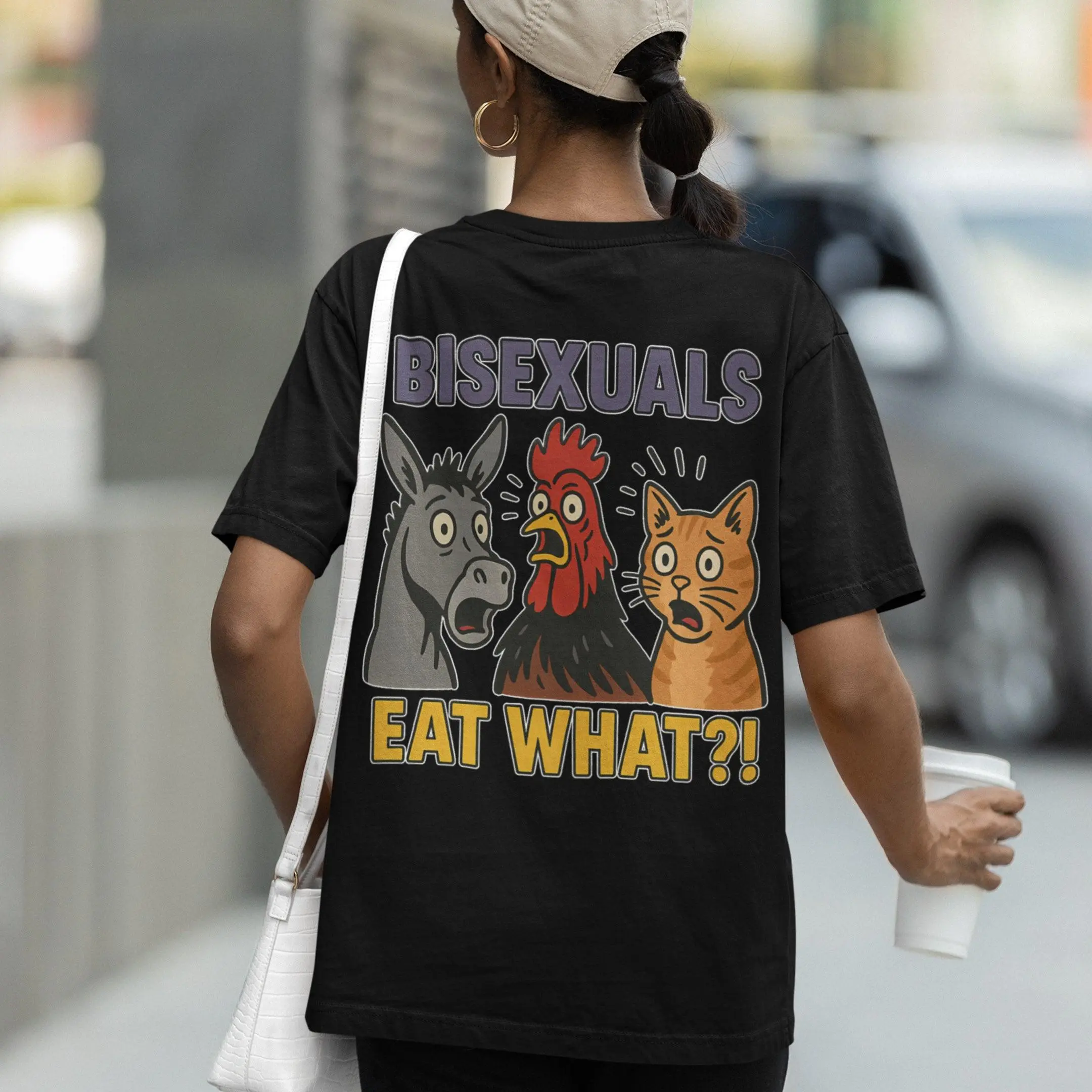 Bisexuals Eat What T-Shirt (backprint) - Image 7
