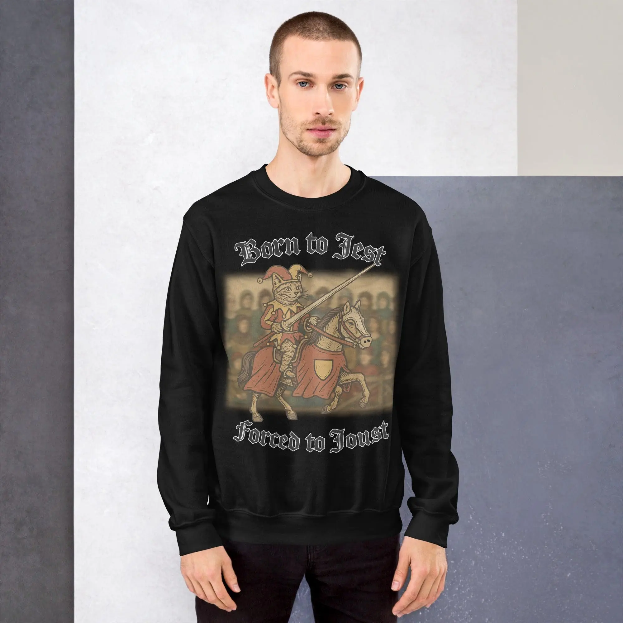 Born to Jest, Forced to Joust sweatshirt - Image 10