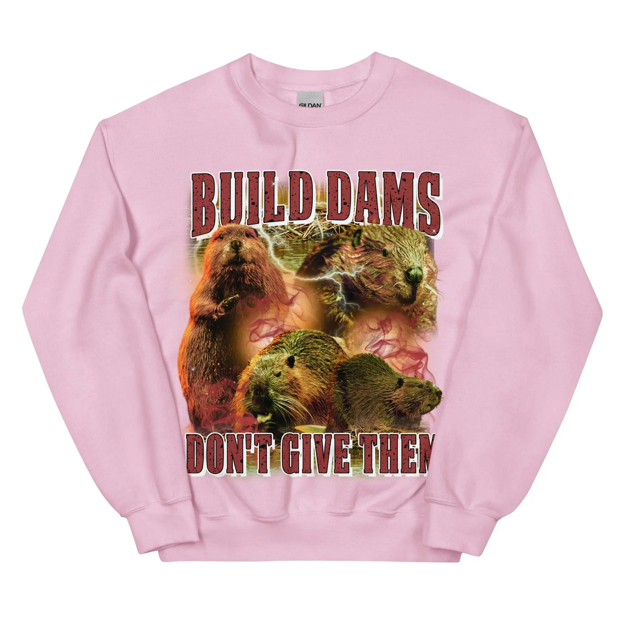 Build Dams Don't Give Them sweatshirt - Image 8