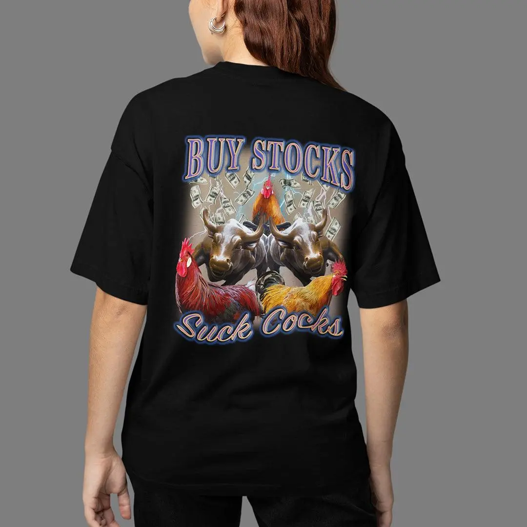 Buy Stocks suck cocks t-shirt (backprint) - Image 7