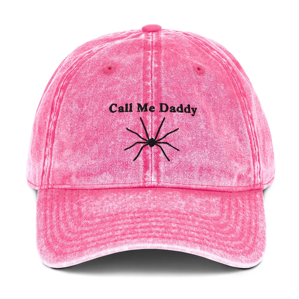 Call me Daddy Vintage Cotton Twill Cap - Image 8