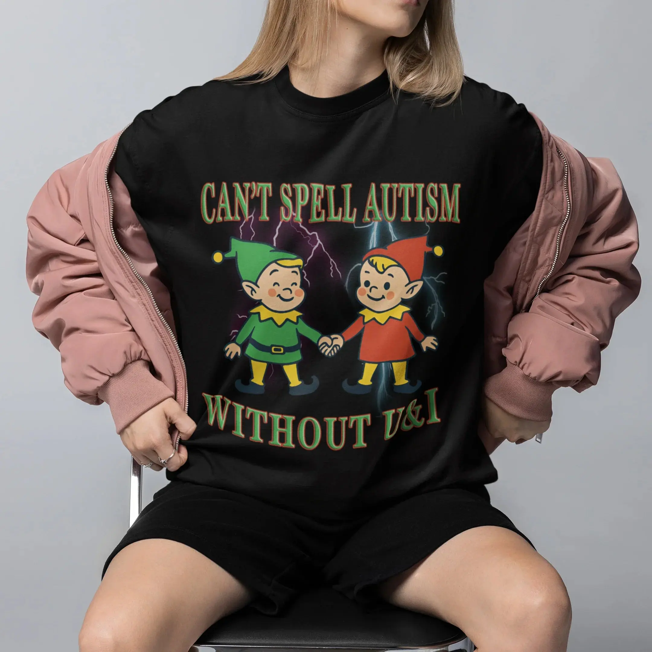 Can't Spell Autism without U&I T-Shirt - Image 7