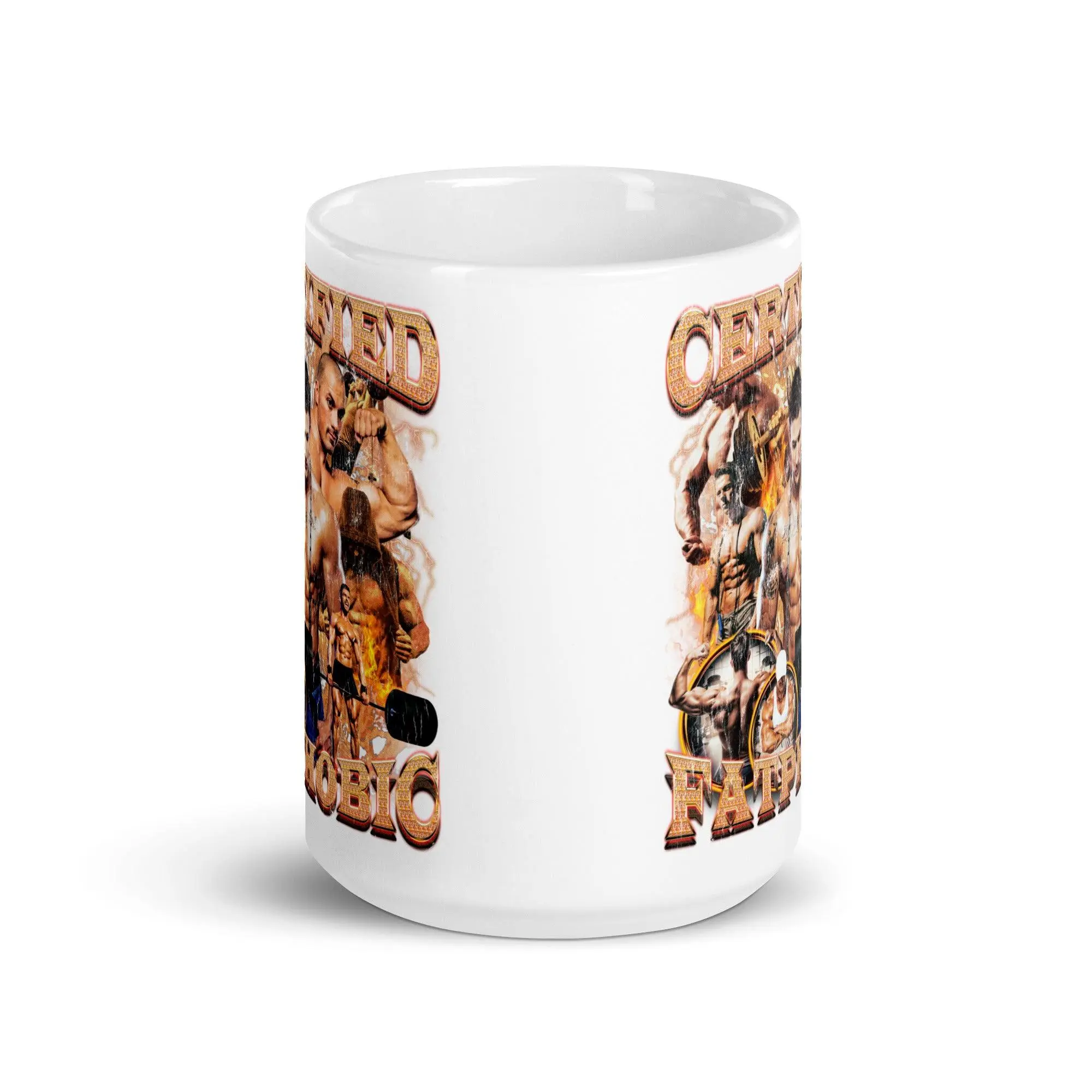 Certified Fatphobic White glossy mug - Image 7