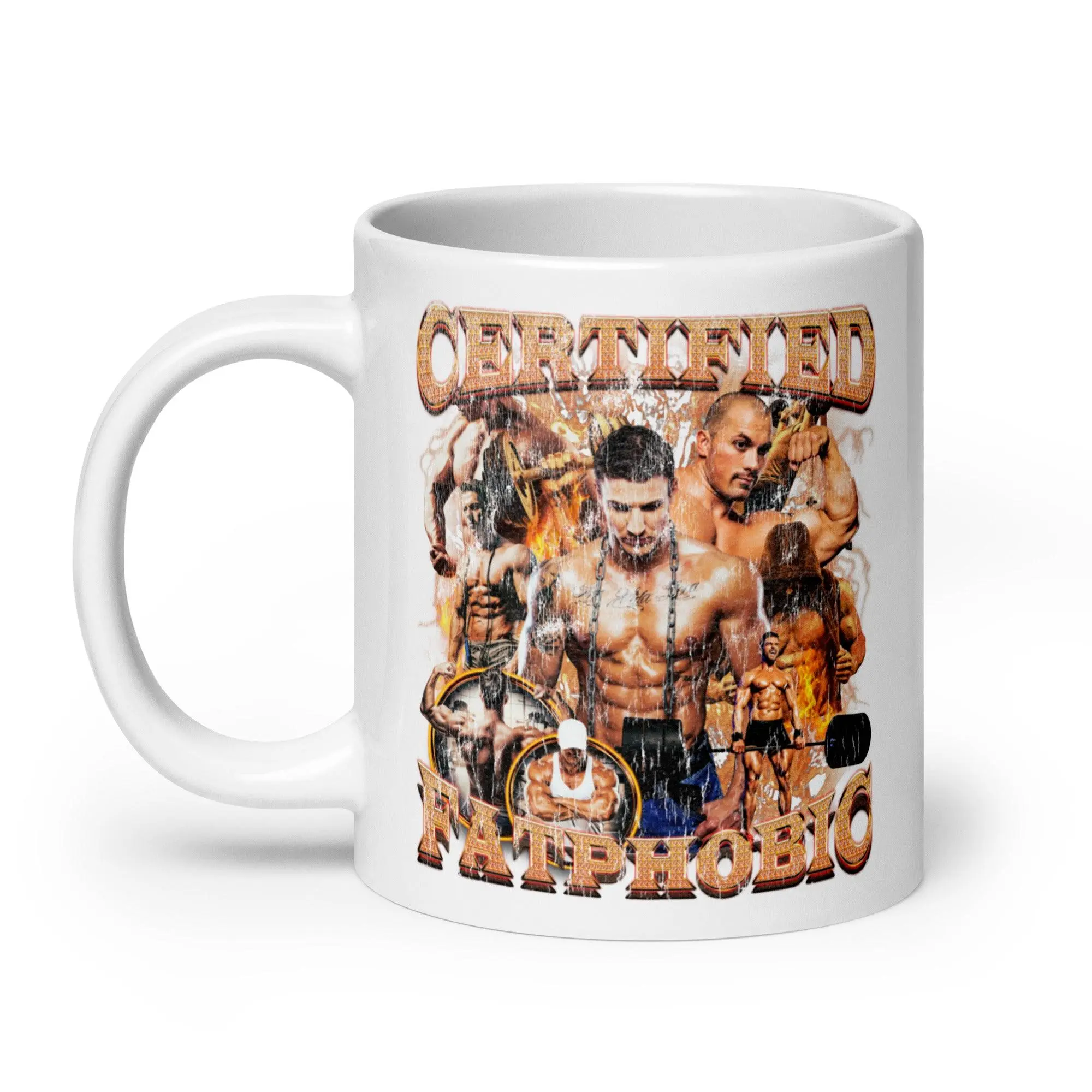 Certified Fatphobic White glossy mug - Image 9
