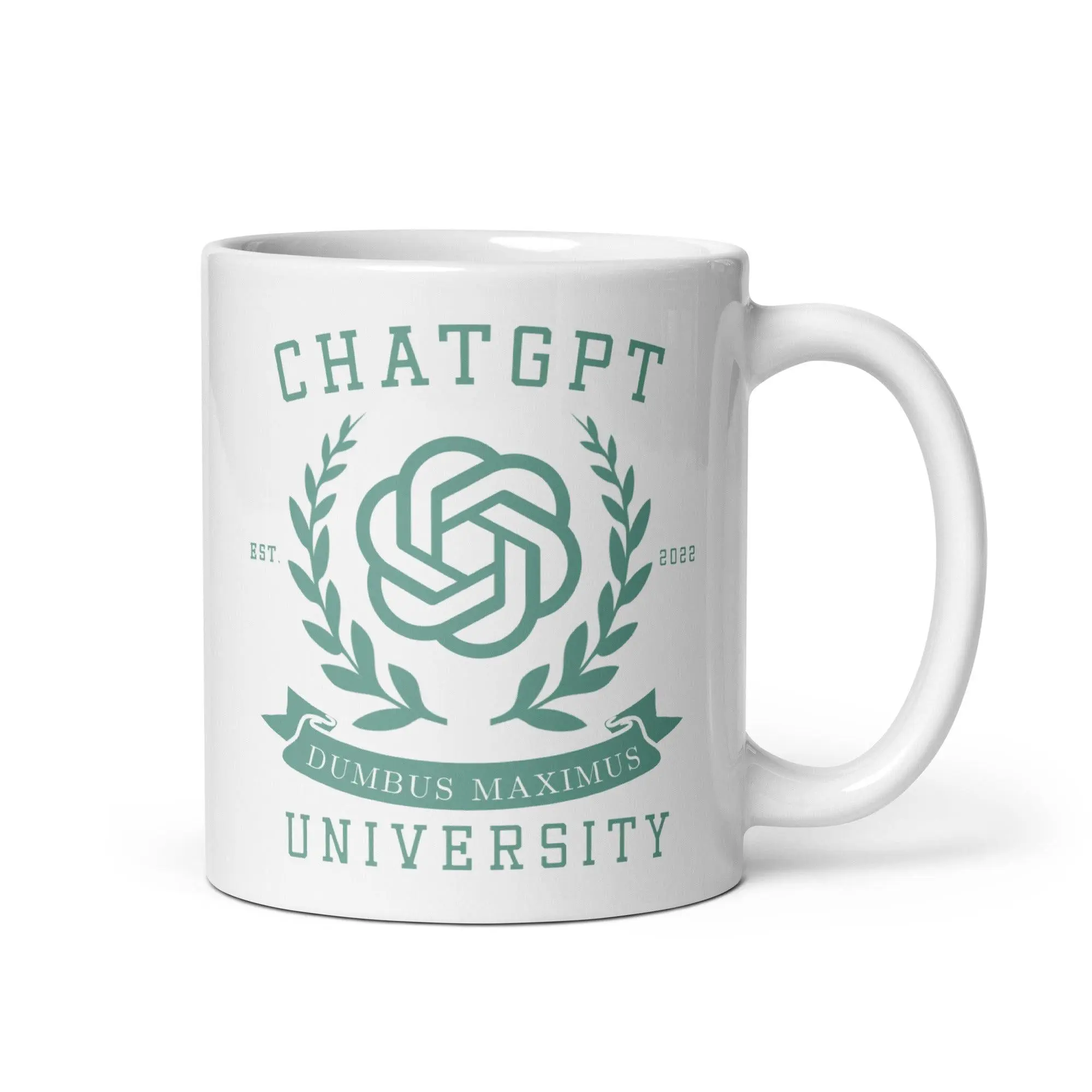 Chat GPT University White glossy mug - Image 2
