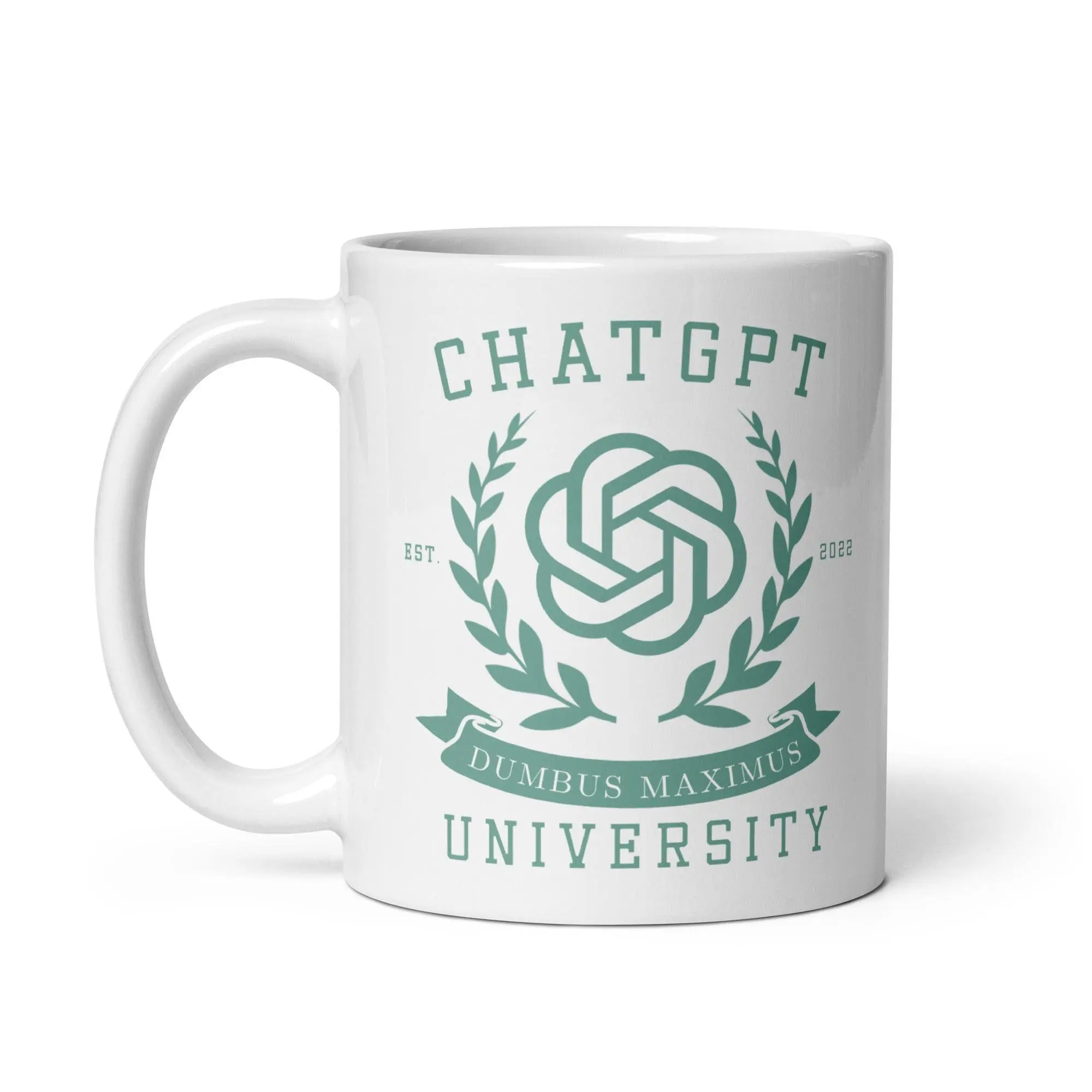 Chat GPT University White glossy mug - Image 3