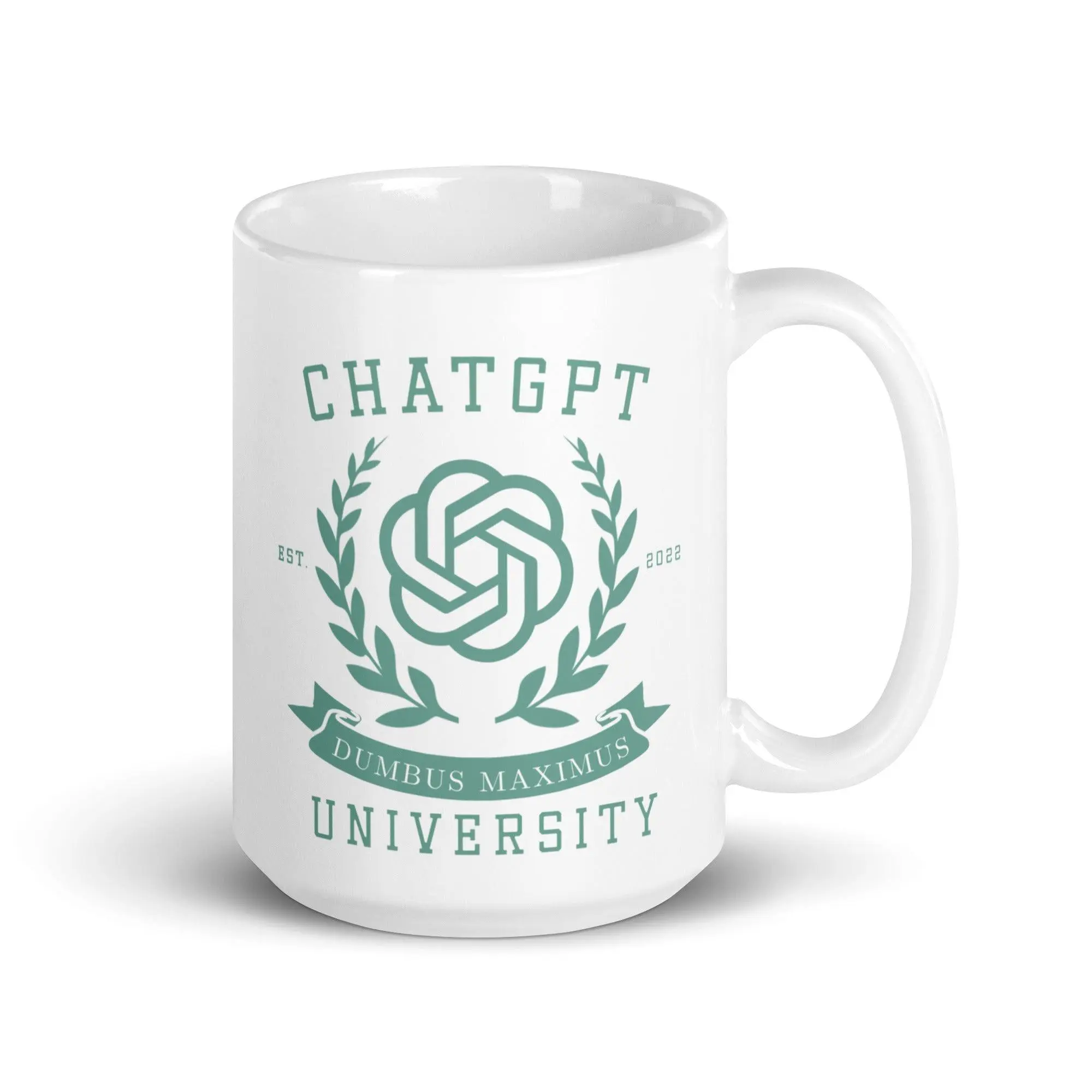 Chat GPT University White glossy mug - Image 6
