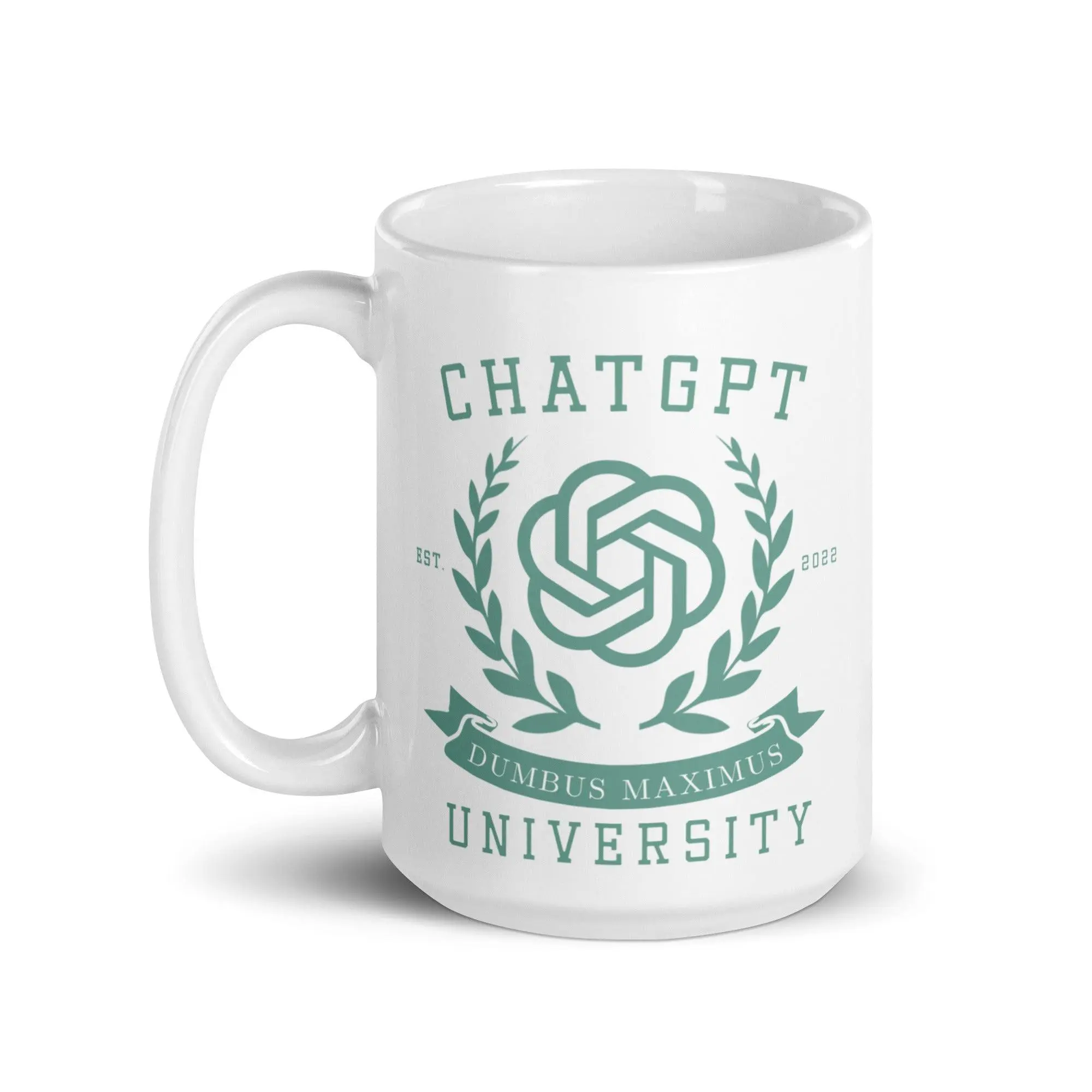Chat GPT University White glossy mug - Image 7