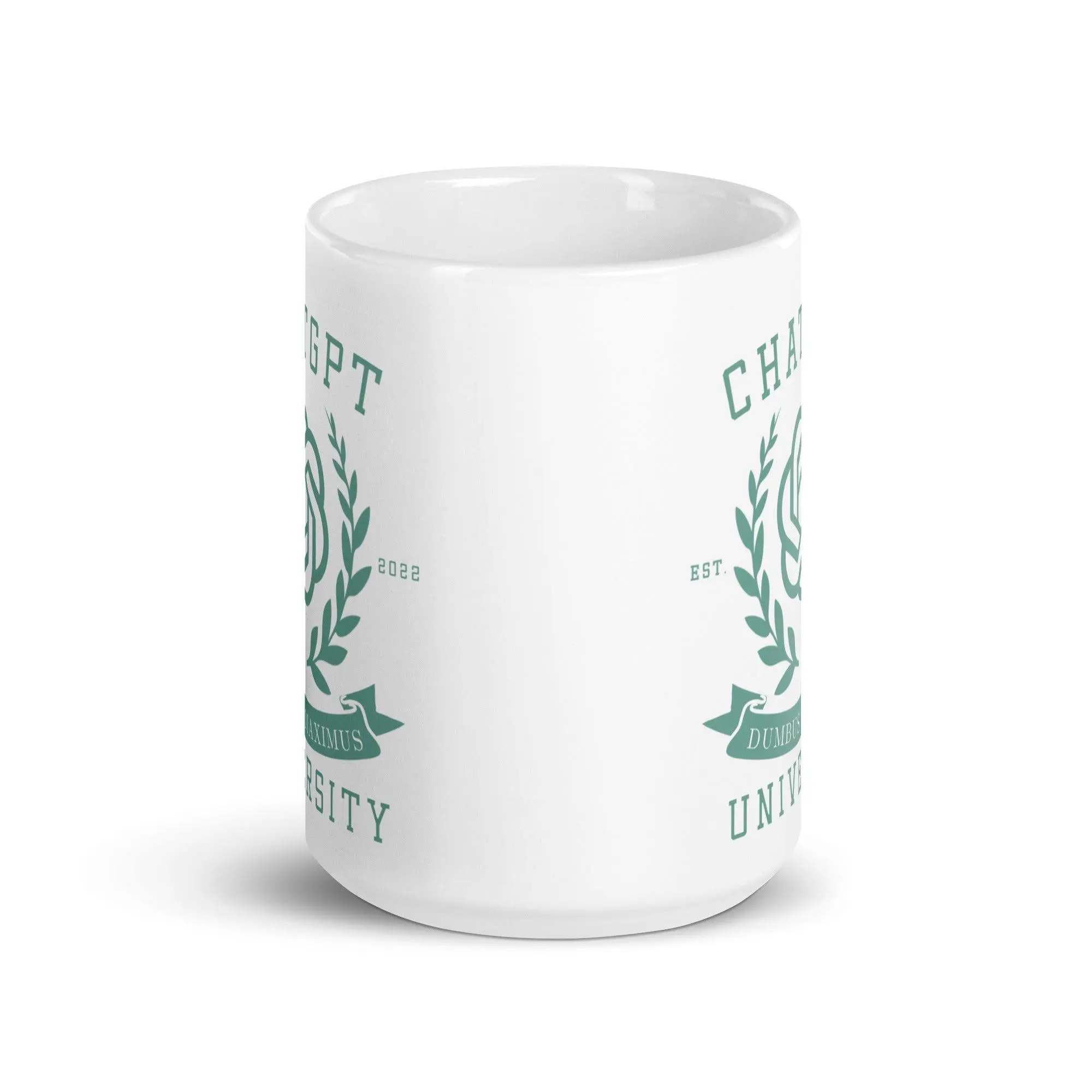 Chat GPT University White glossy mug - Image 8