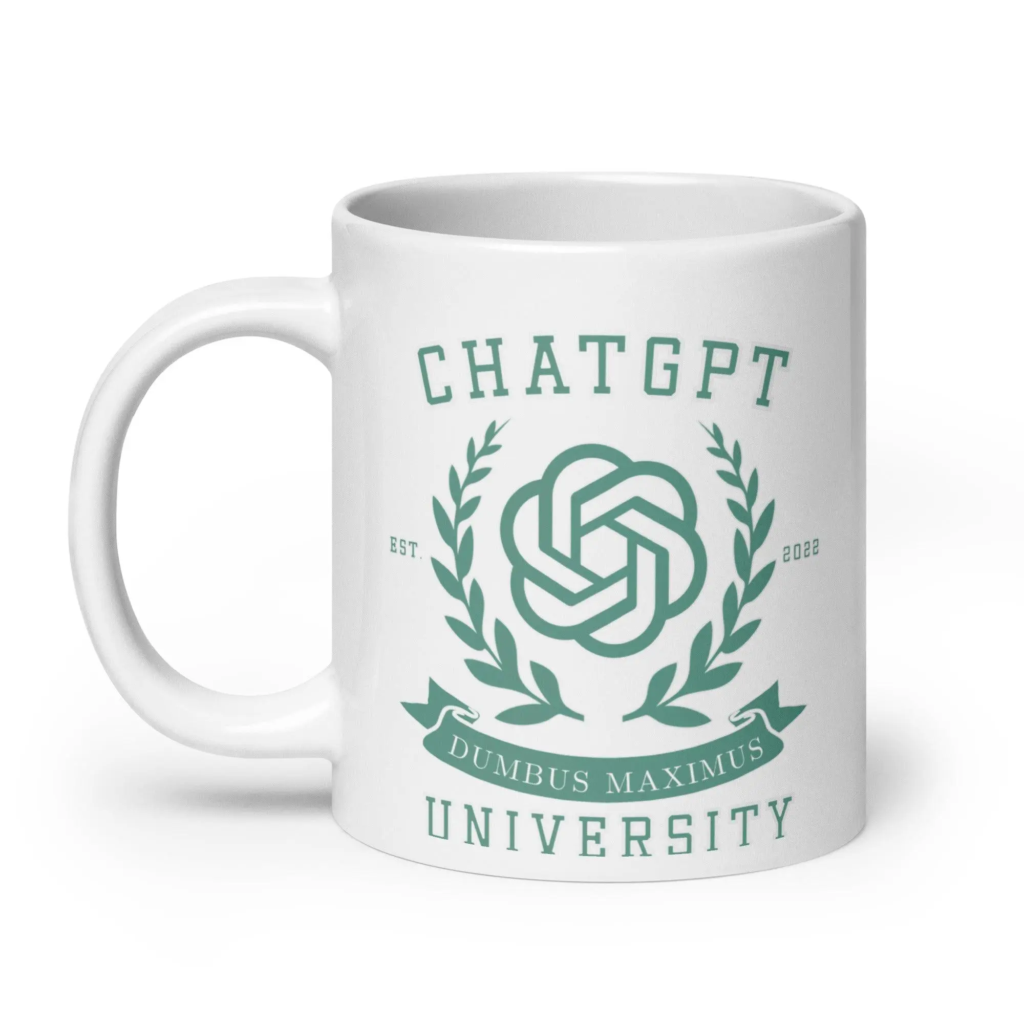 Chat GPT University White glossy mug - Image 9