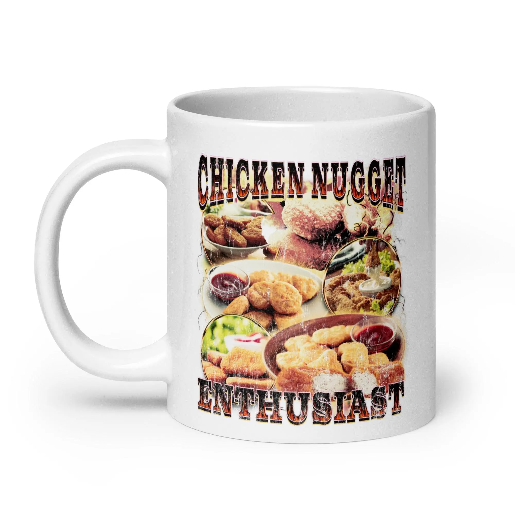 Chicken Nugget Enthusiast White glossy mug - Image 9