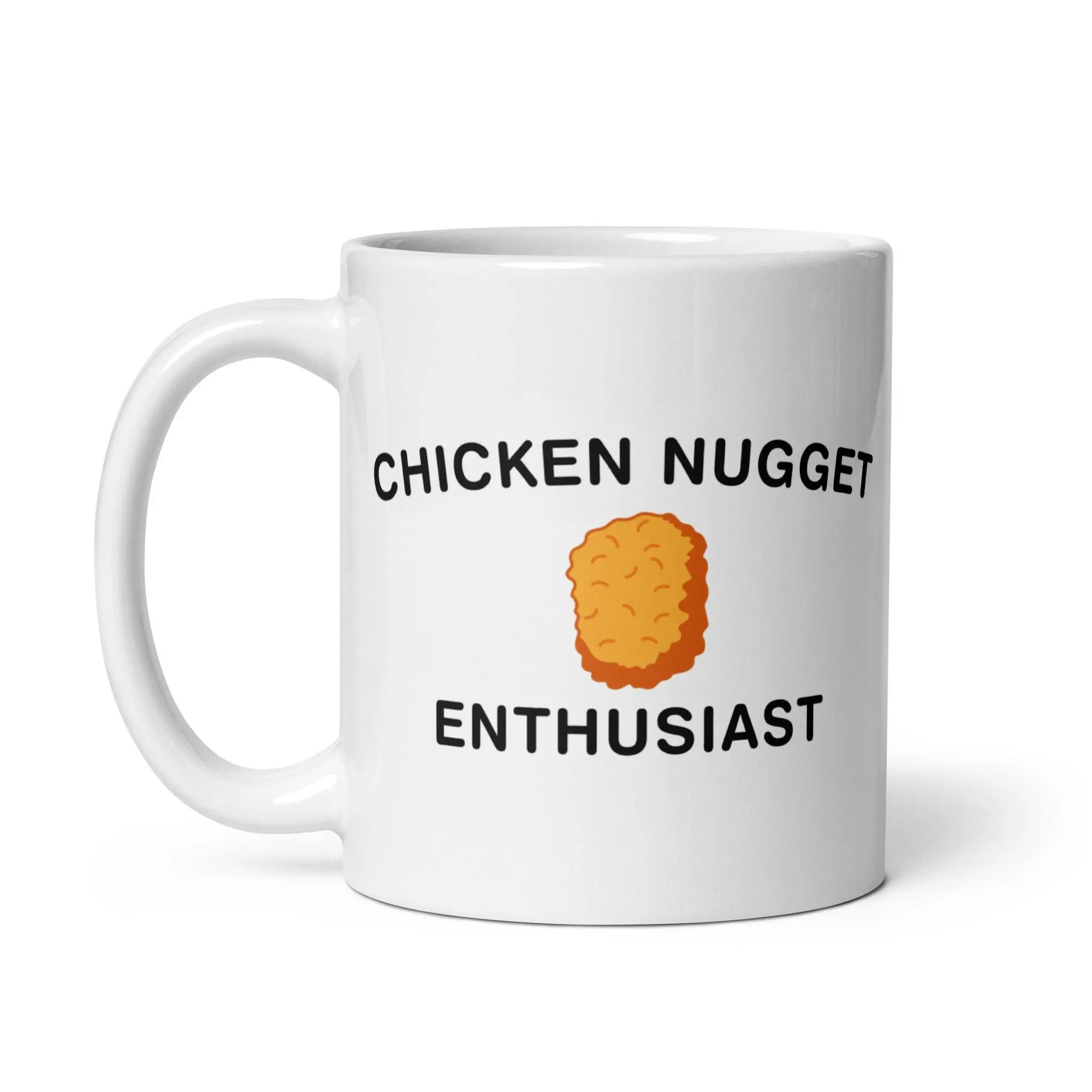 Chicken Nugget Enthusiast White glossy mug - Image 3