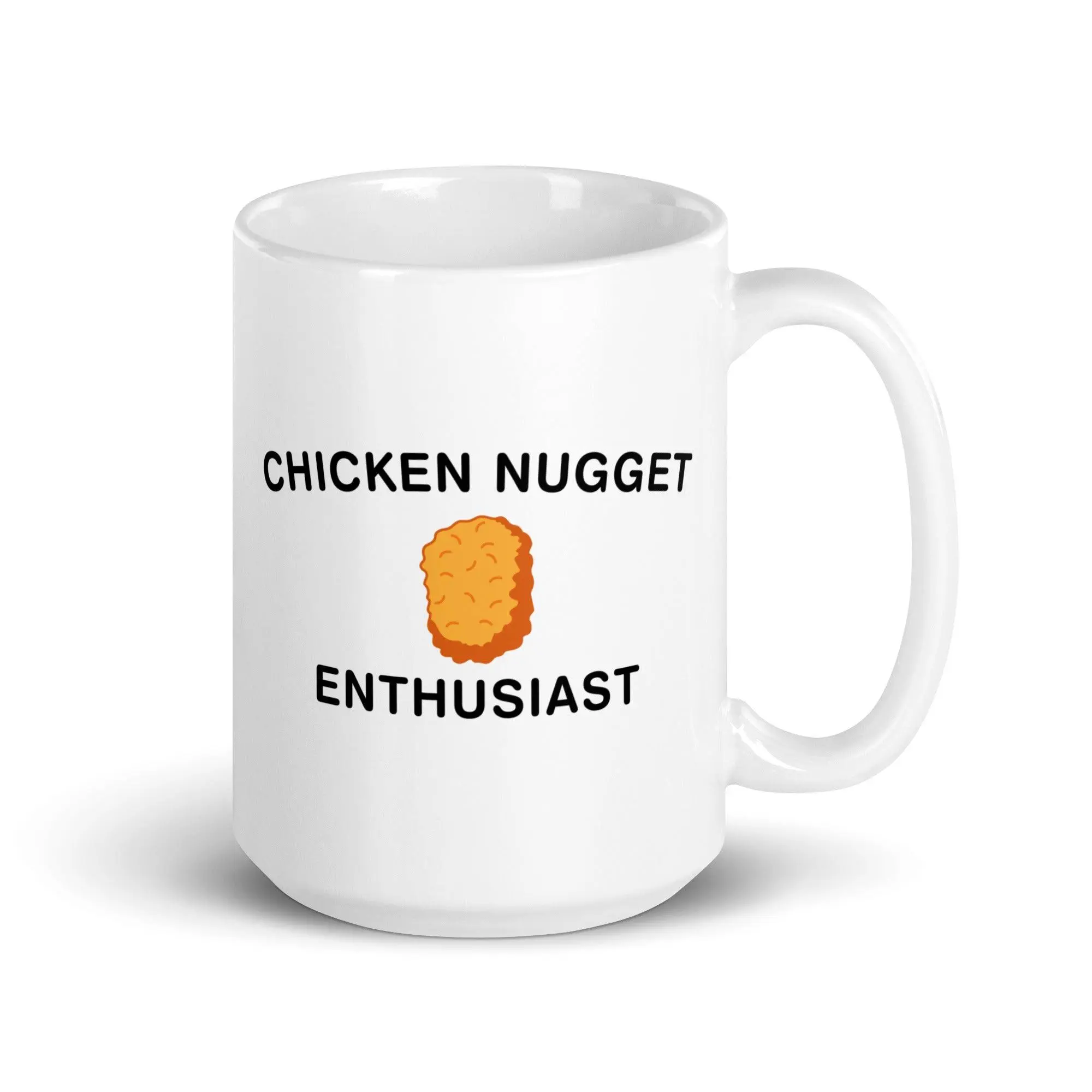 Chicken Nugget Enthusiast White glossy mug - Image 6