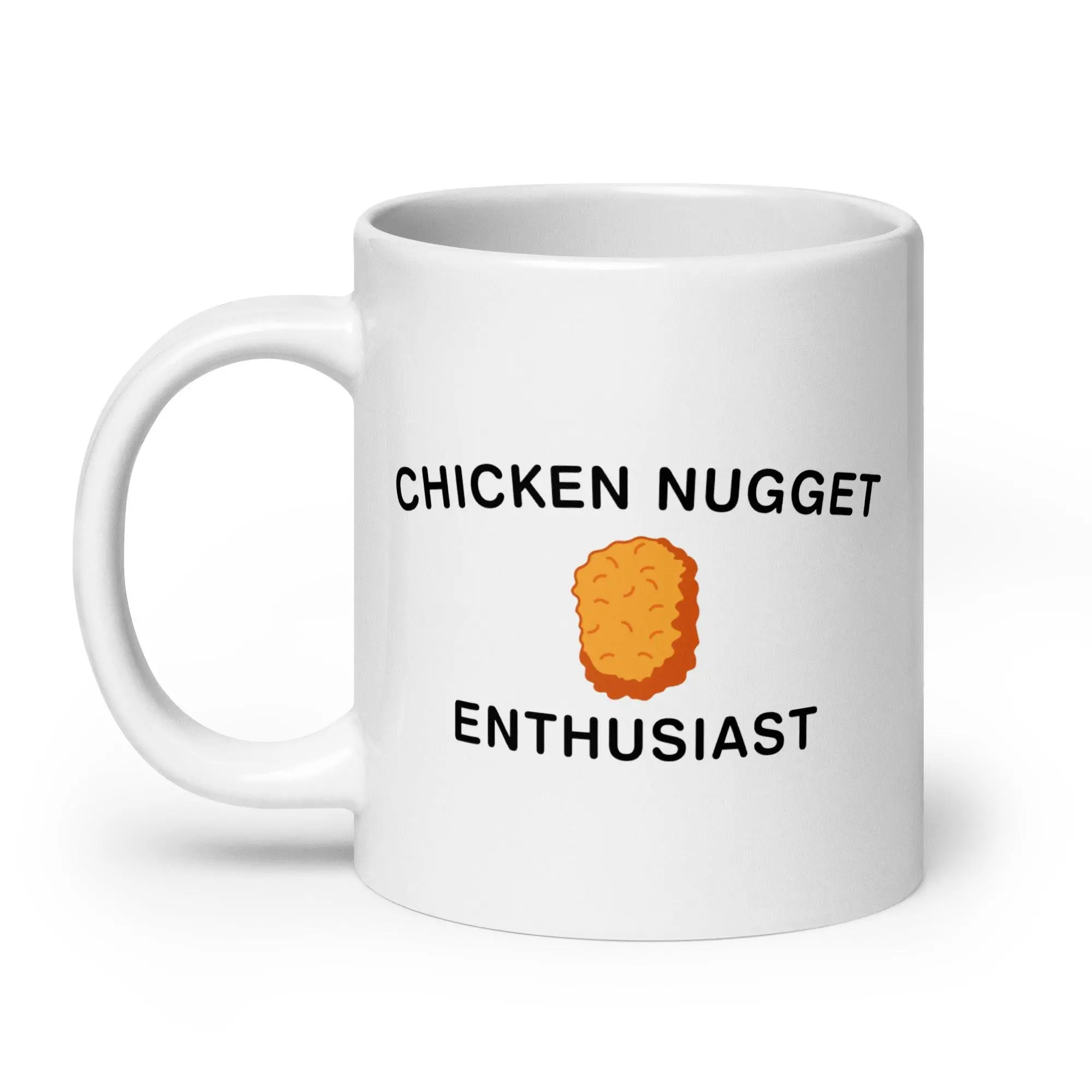 Chicken Nugget Enthusiast White glossy mug - Image 9