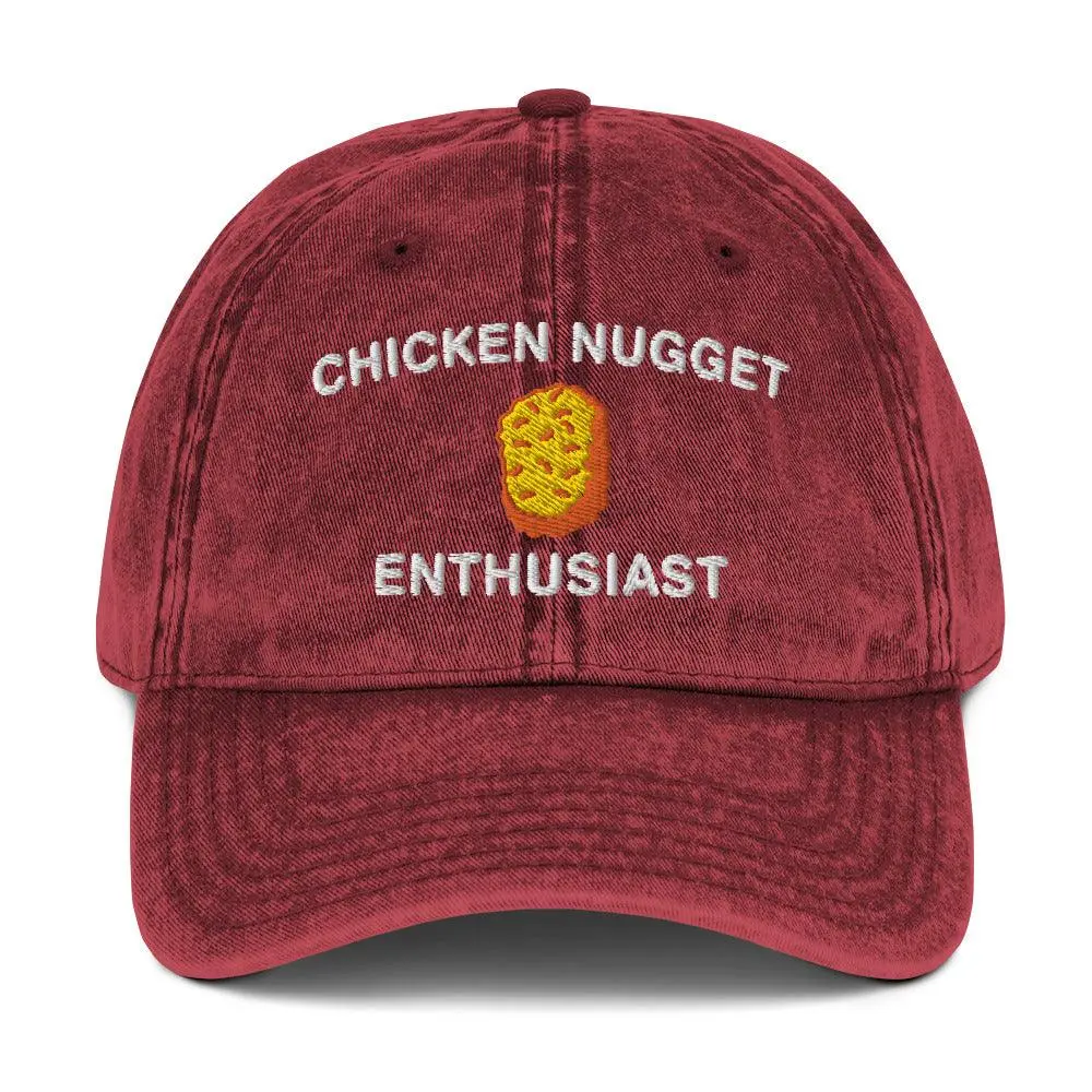 Chicken Nugget Enthusiast Vintage Cotton Twill Cap - Image 8
